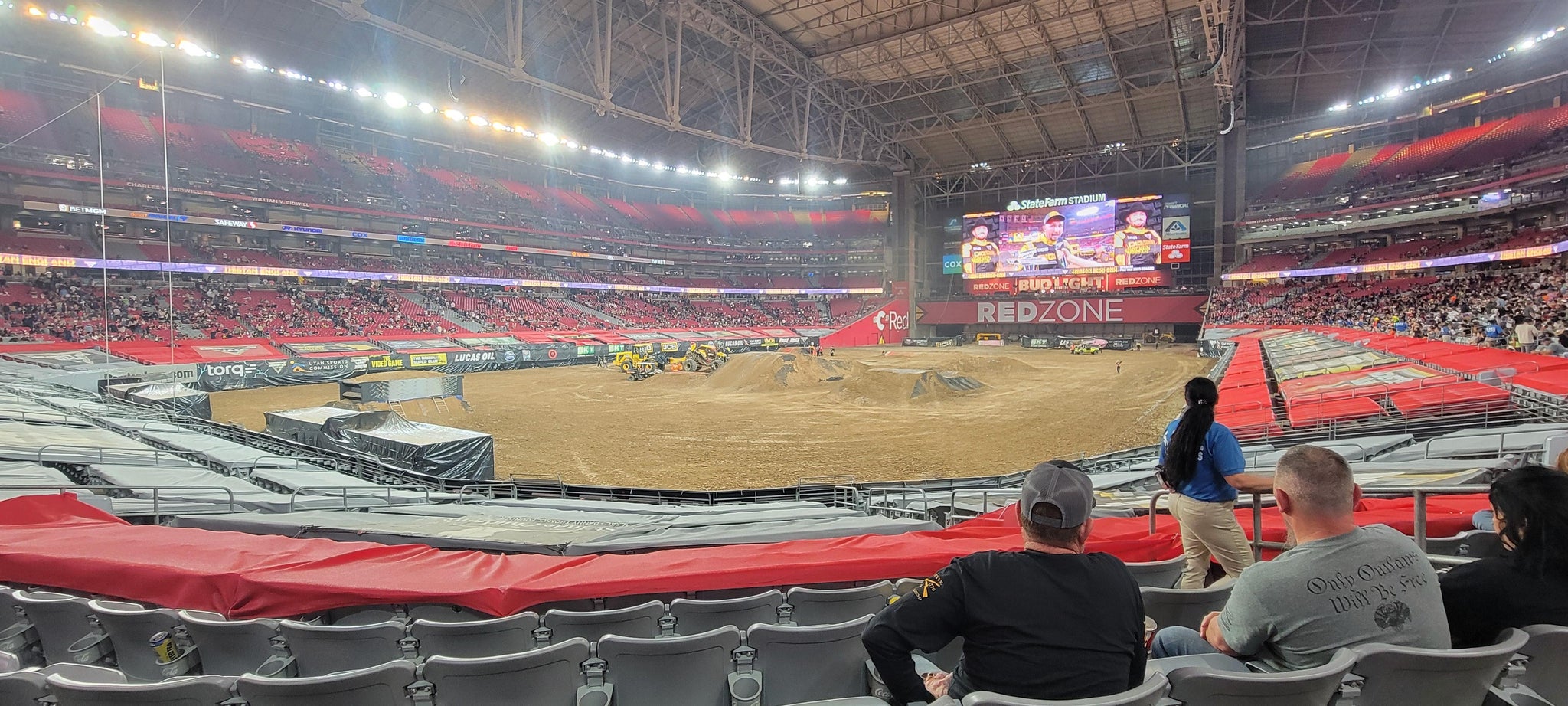 Real Fan View taken from Section 115 at State Farm Stadium by Jay P