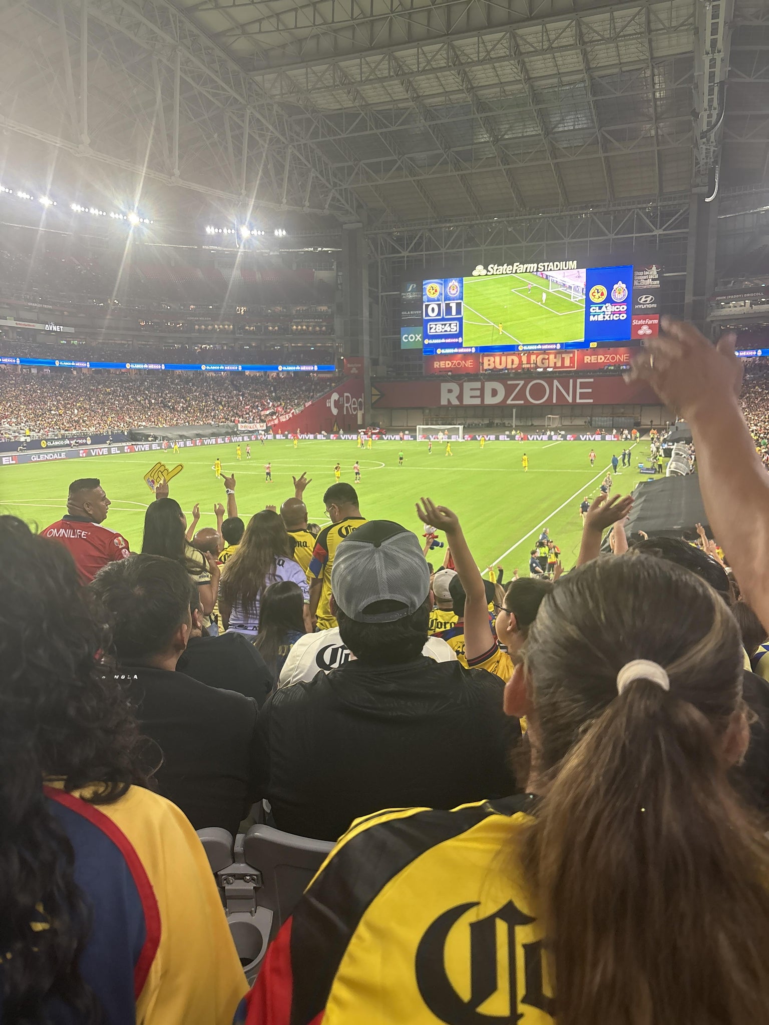 Real Fan View taken from Section 115 at State Farm Stadium by Vanessa G