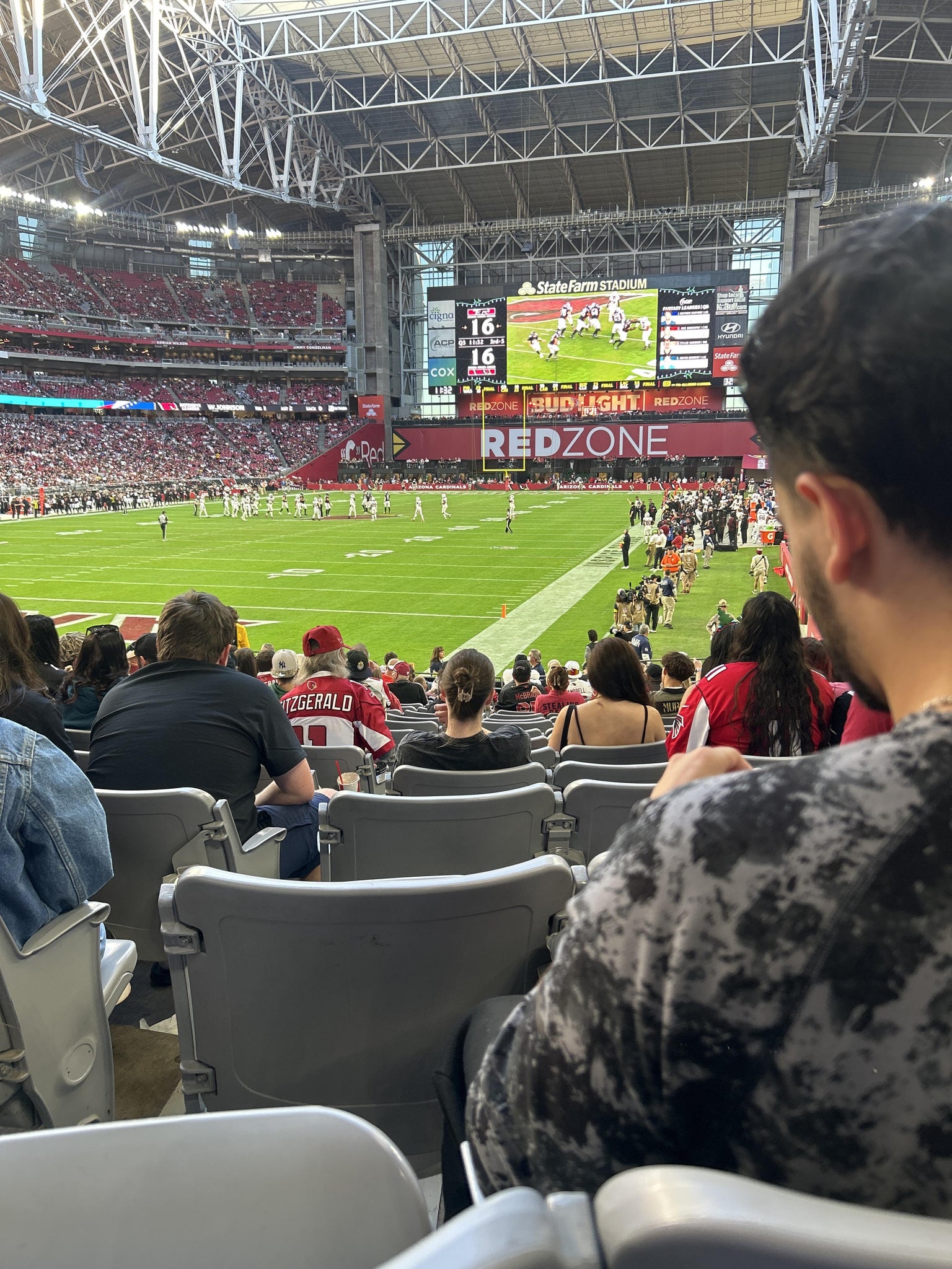 Real Fan View taken from Section 116 at State Farm Stadium by Yvette M