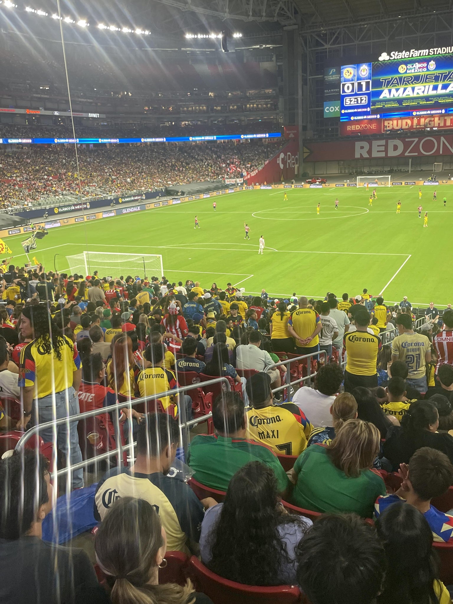 Real Fan View taken from Section 116 at State Farm Stadium by Manuel O