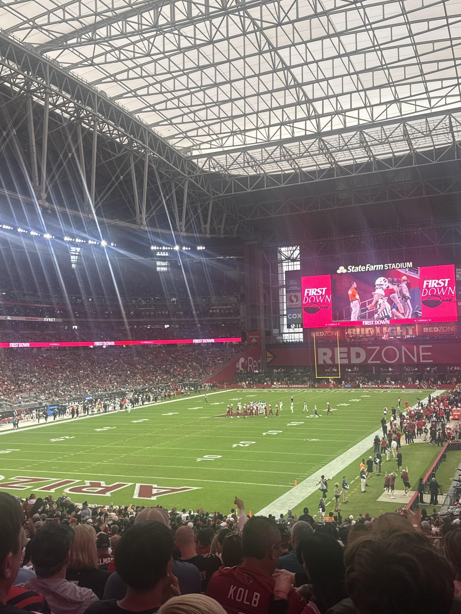 Real Fan View taken from Section 116 at State Farm Stadium by Marisela H