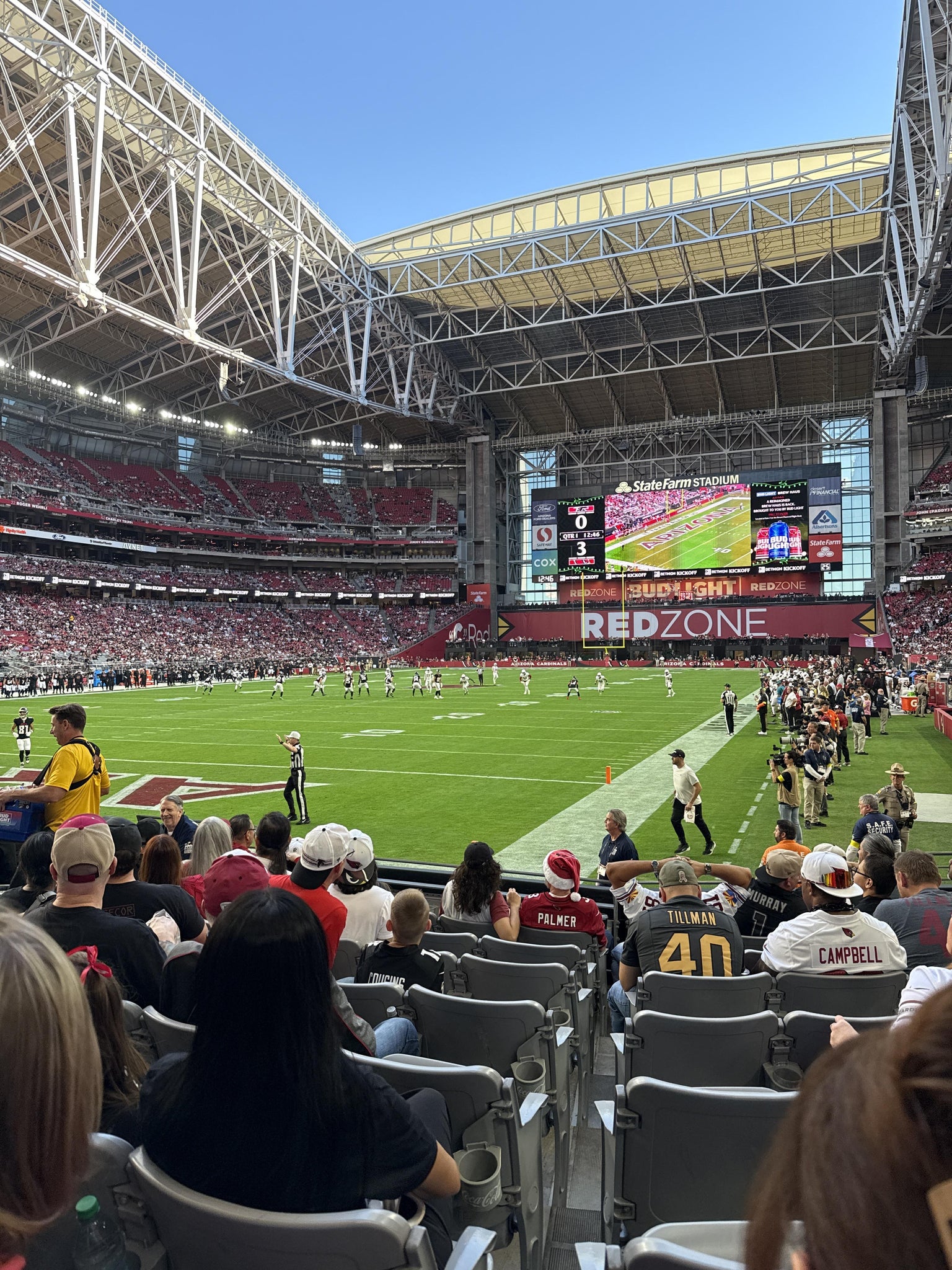 Real Fan View taken from Section 116 at State Farm Stadium by Anonymous User