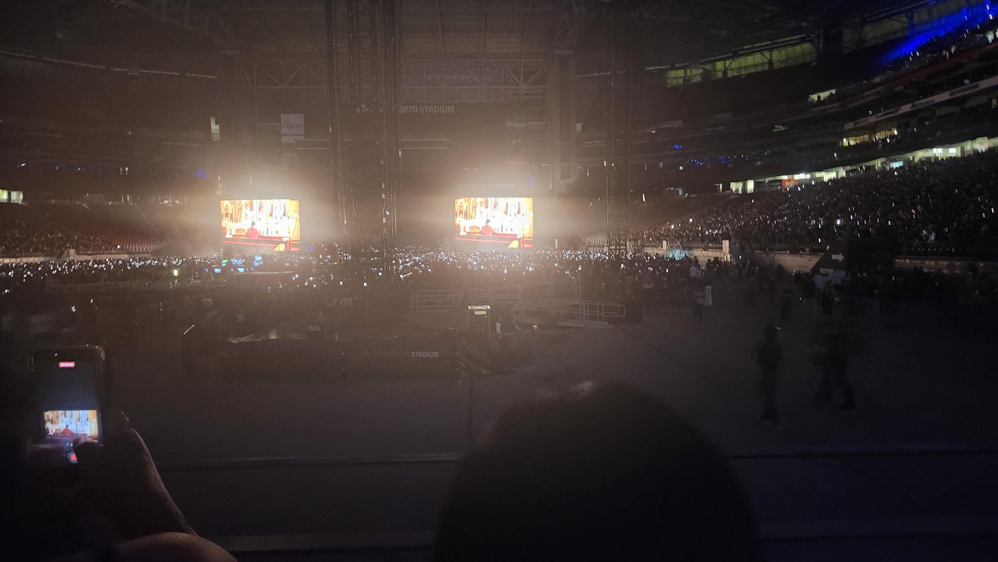 Real Fan View taken from Section 117 at State Farm Stadium by Antonia J