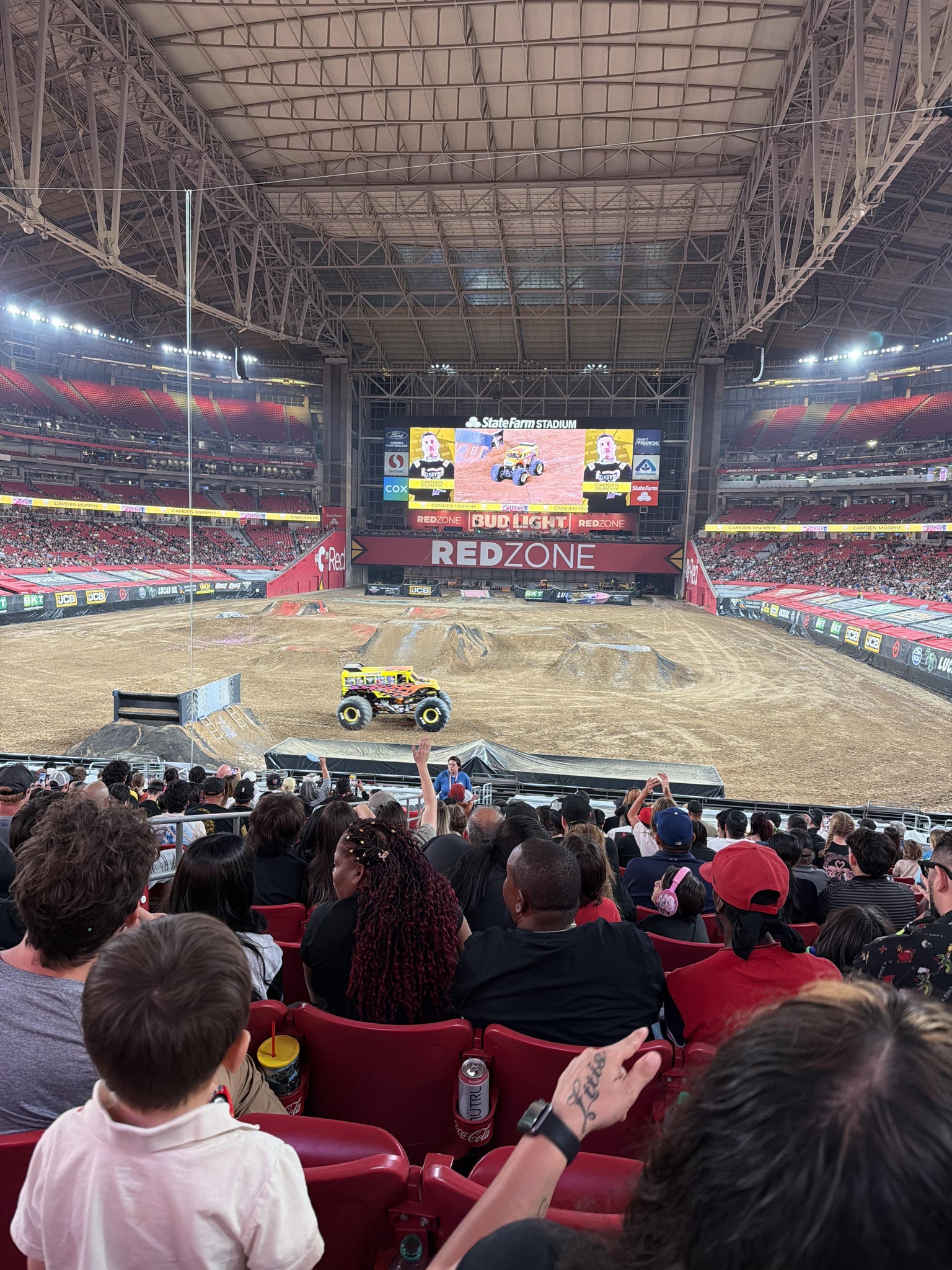 Real Fan View taken from Section 117 at State Farm Stadium by Bernardo J