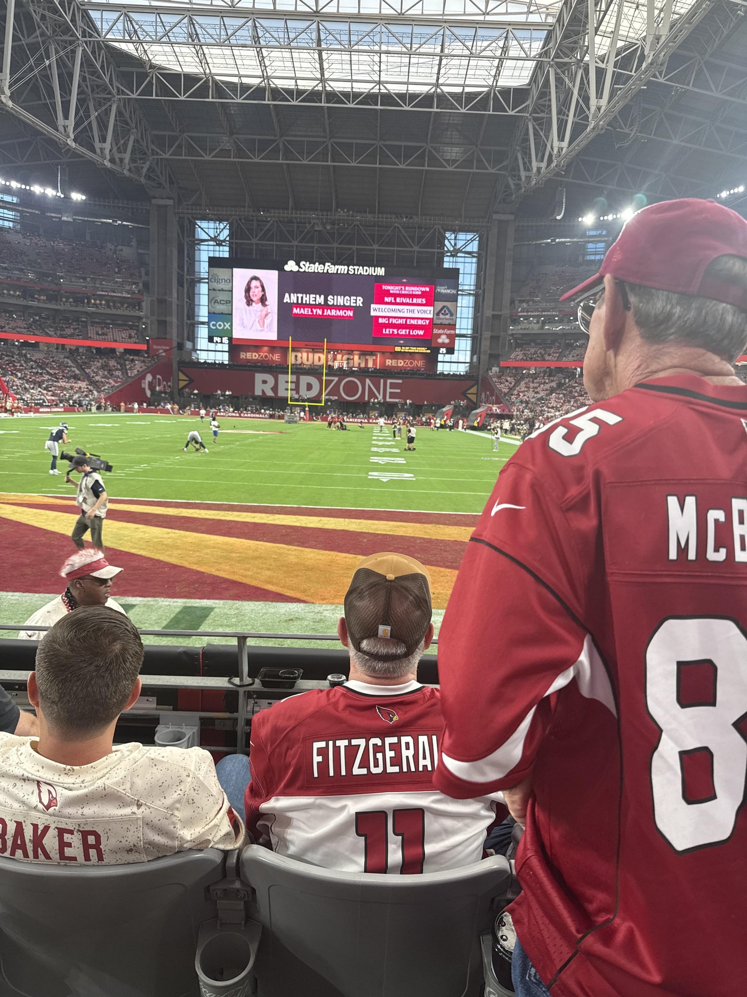 Real Fan View taken from Section 118 at State Farm Stadium by Harold R