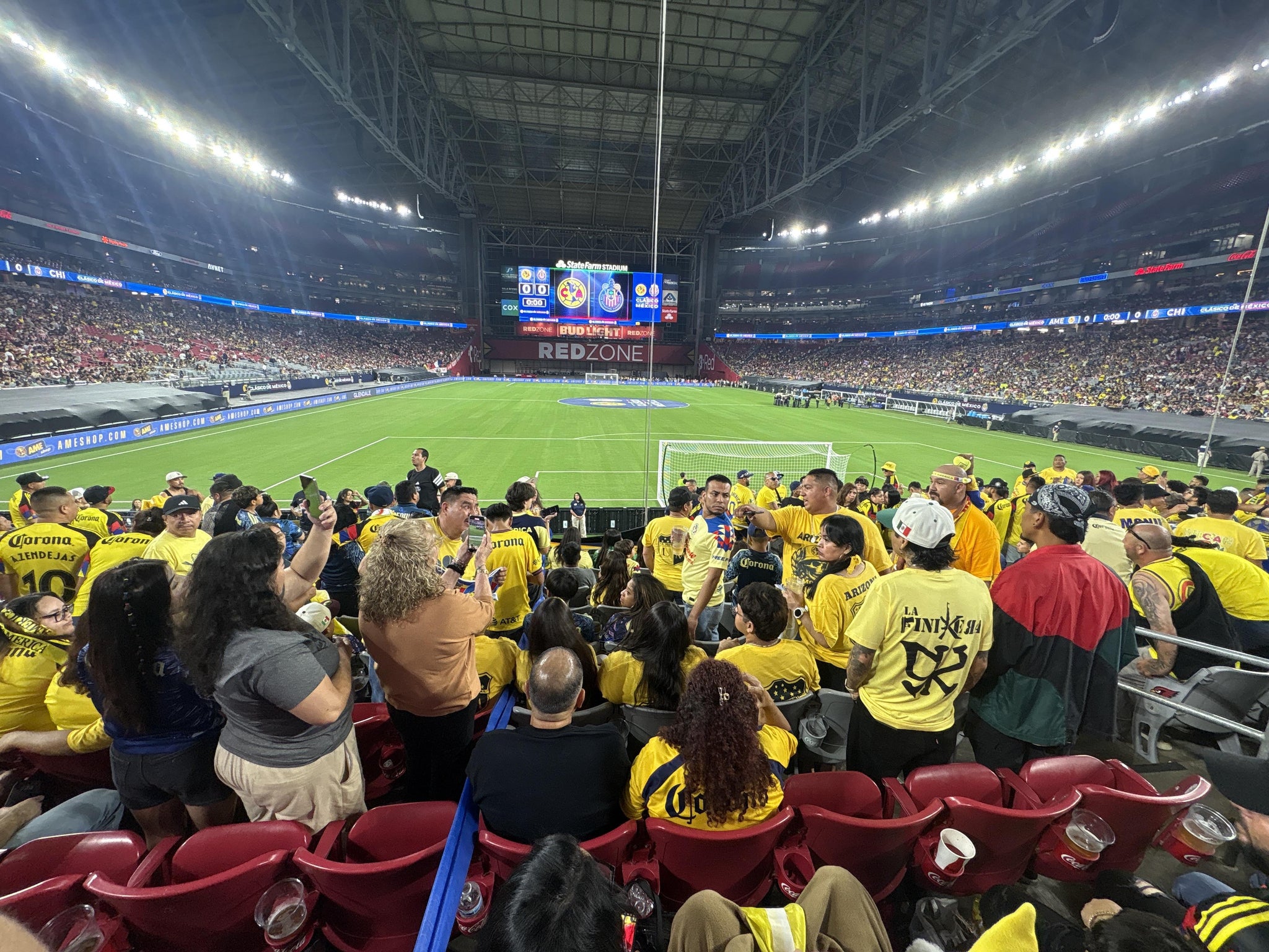 Real Fan View taken from Section 120 at State Farm Stadium by Daniel D