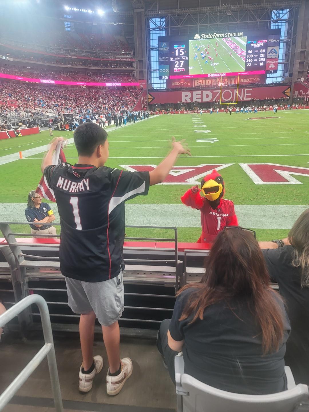 Real Fan View taken from Section 121 at State Farm Stadium by Xavier B
