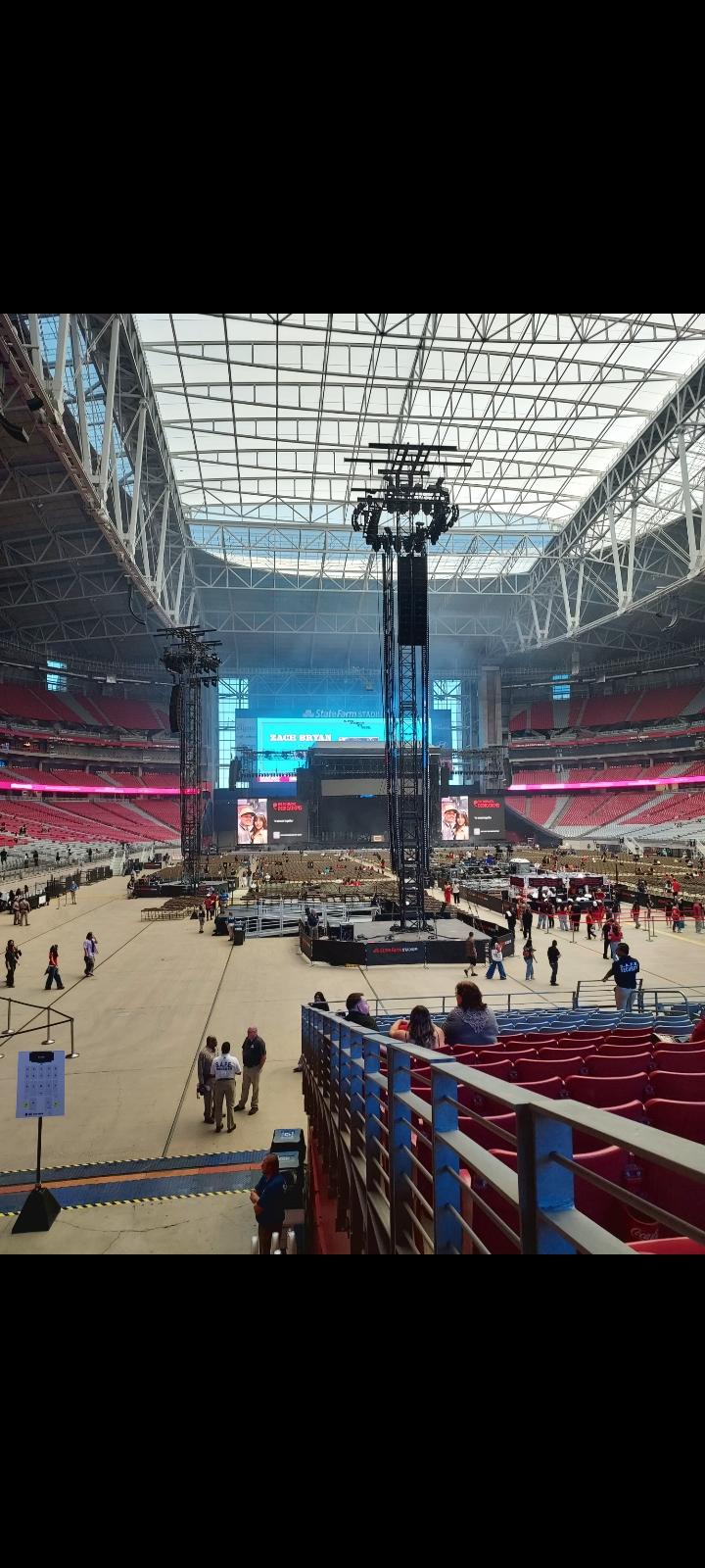 Real Fan View taken from Section 121 at State Farm Stadium by Caleb M