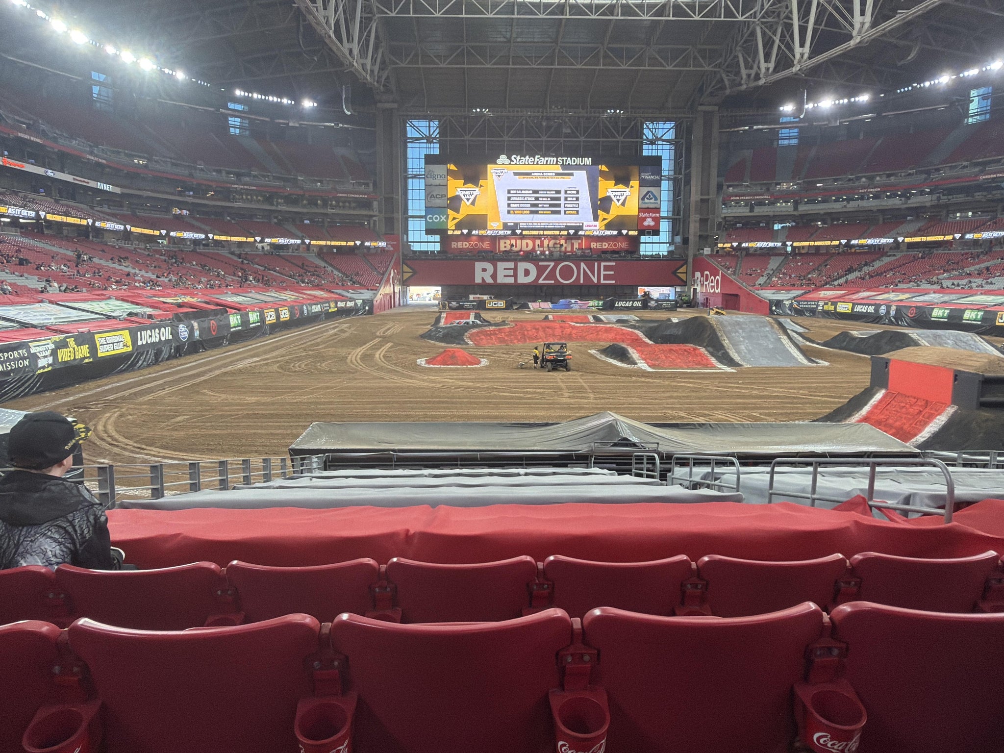 Real Fan View taken from Section 121 at State Farm Stadium by Steven  D