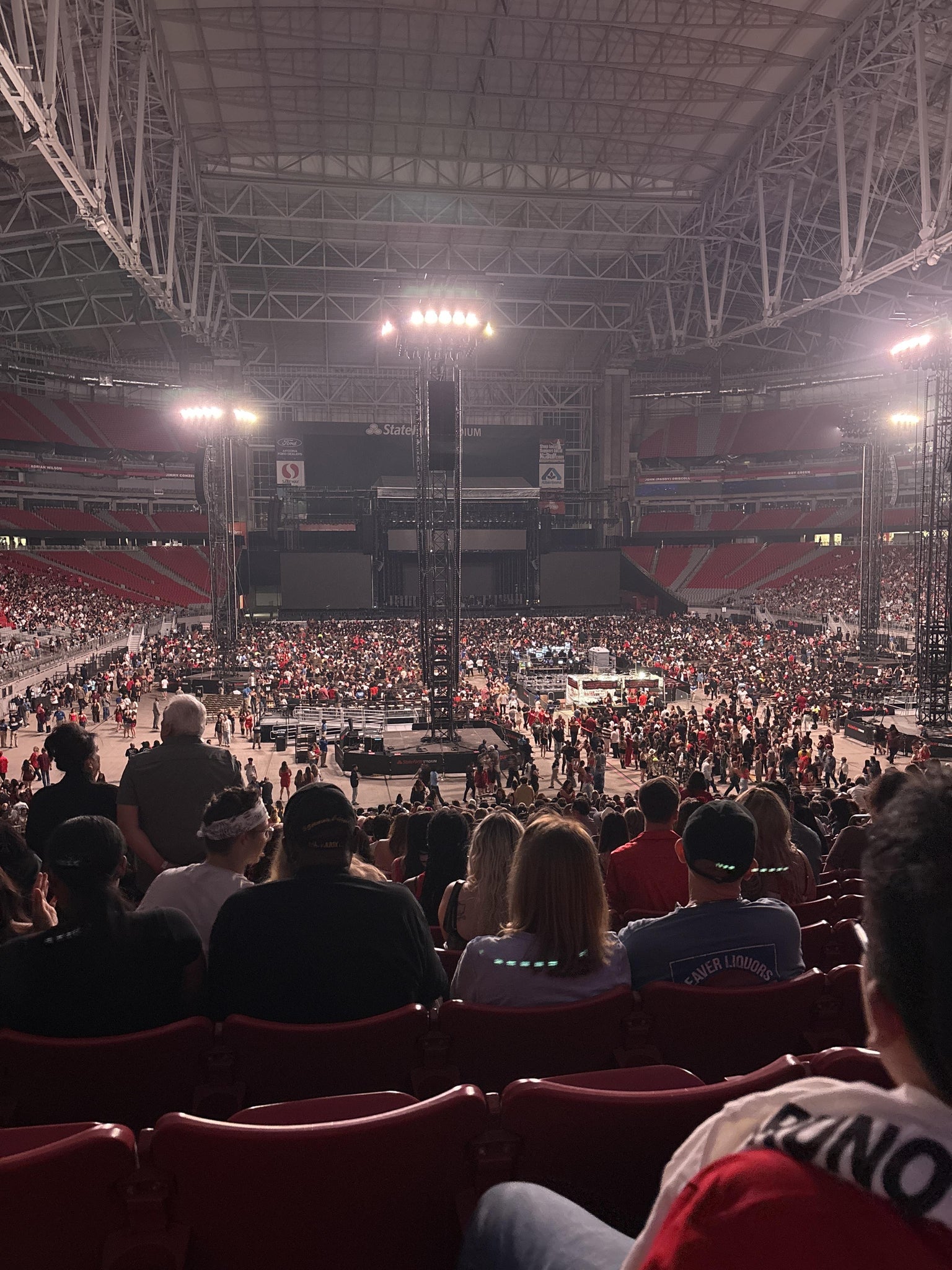Real Fan View taken from Section 121 at State Farm Stadium by Itavi A