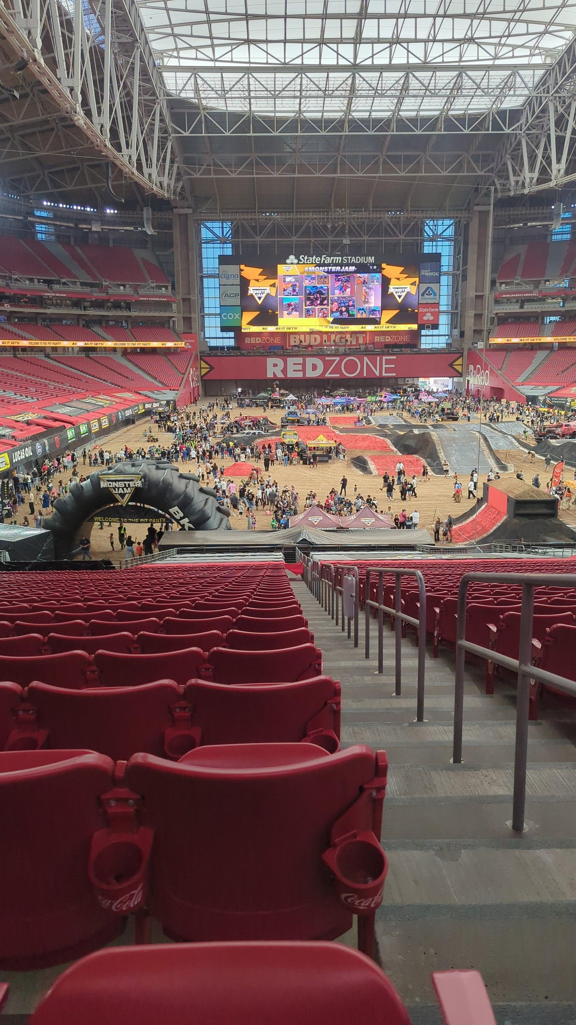 Real Fan View taken from Section 121 at State Farm Stadium by Edgar O