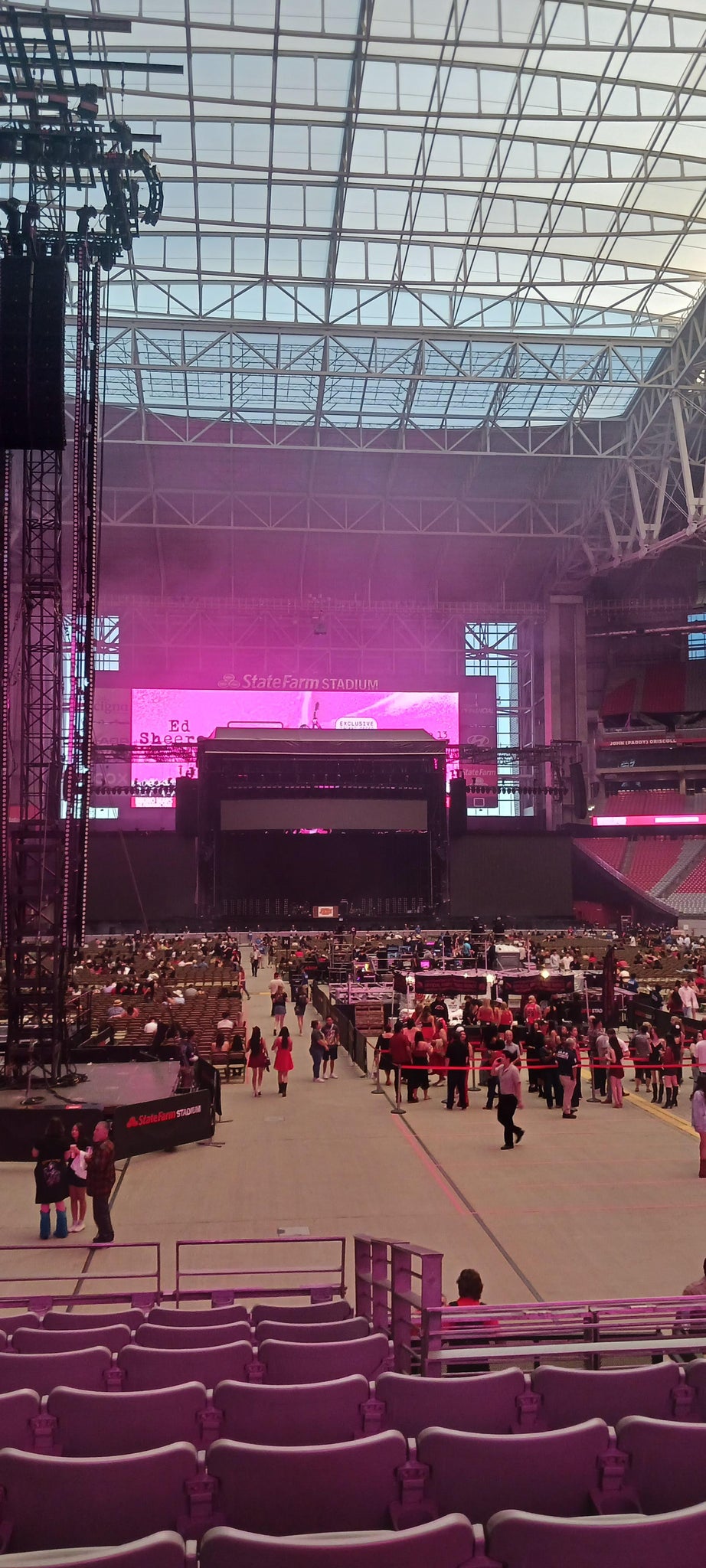 Real Fan View taken from Section 121 at State Farm Stadium by Omar P