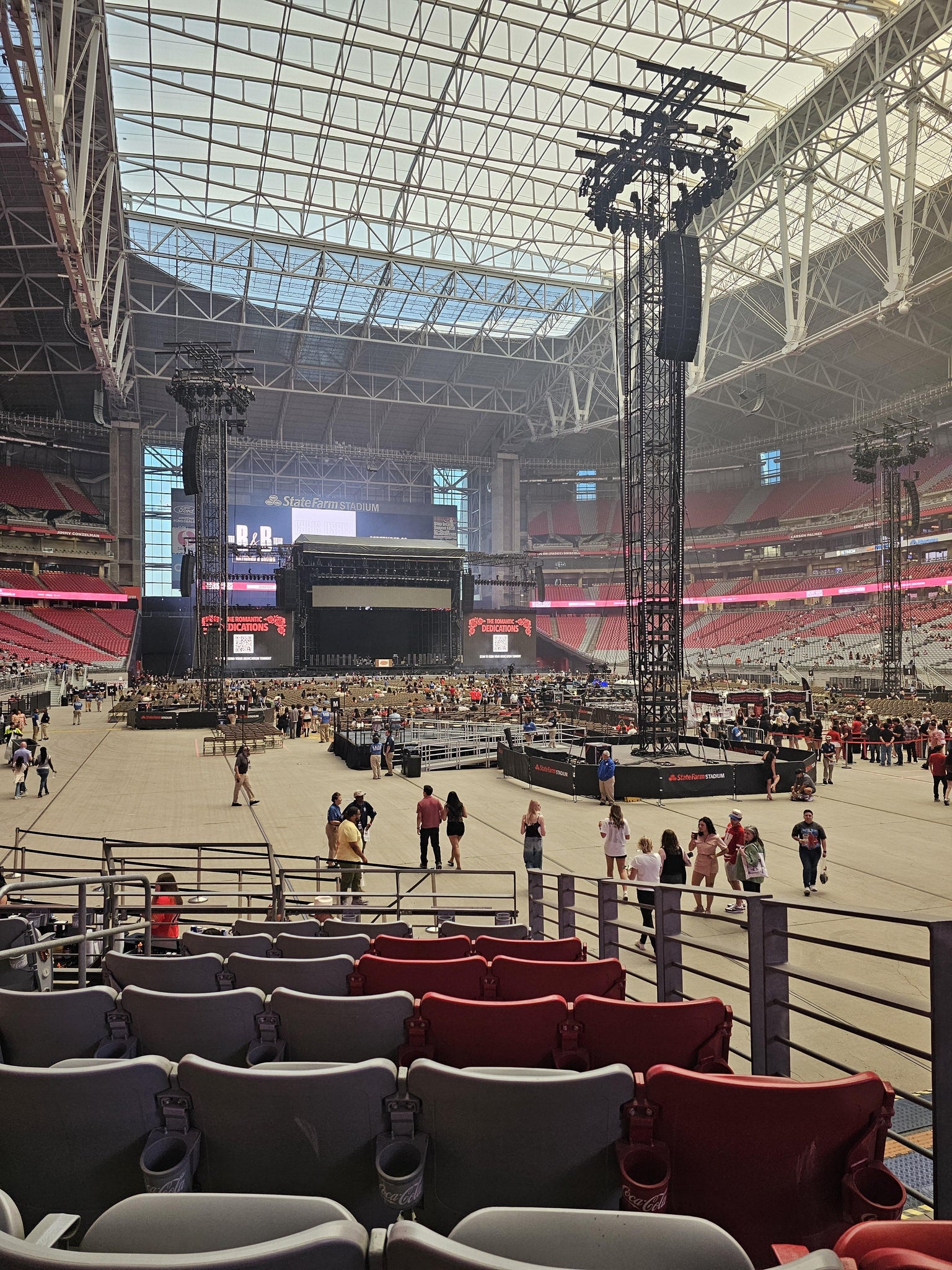 Real Fan View taken from Section 122 at State Farm Stadium by Obed R