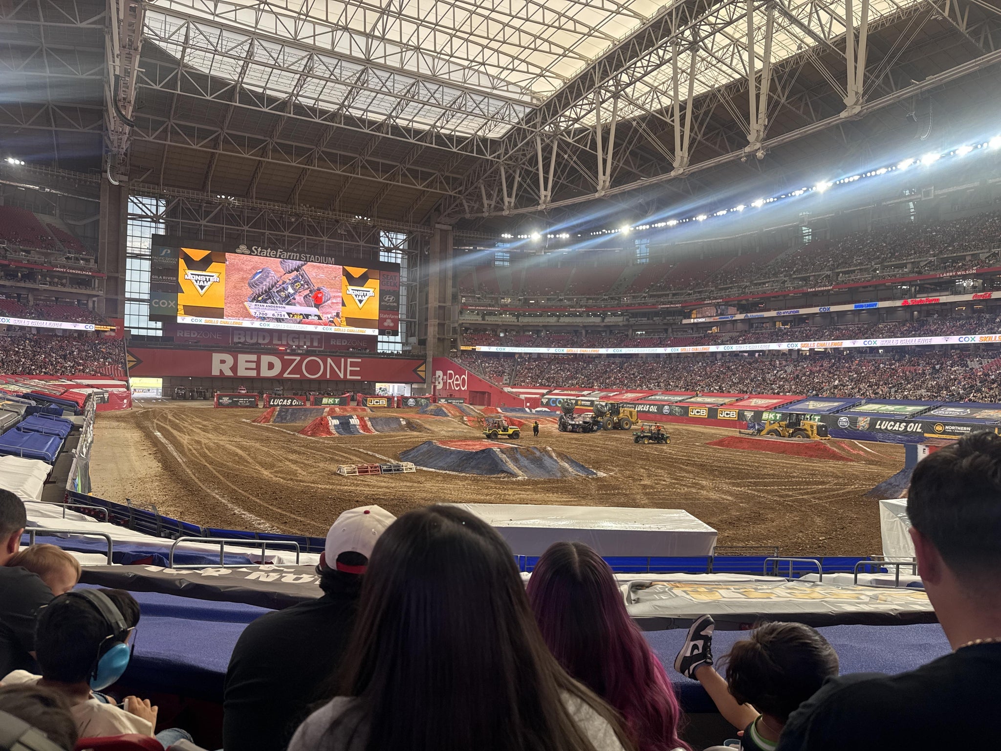Real Fan View taken from Section 123 at State Farm Stadium by Noemi N
