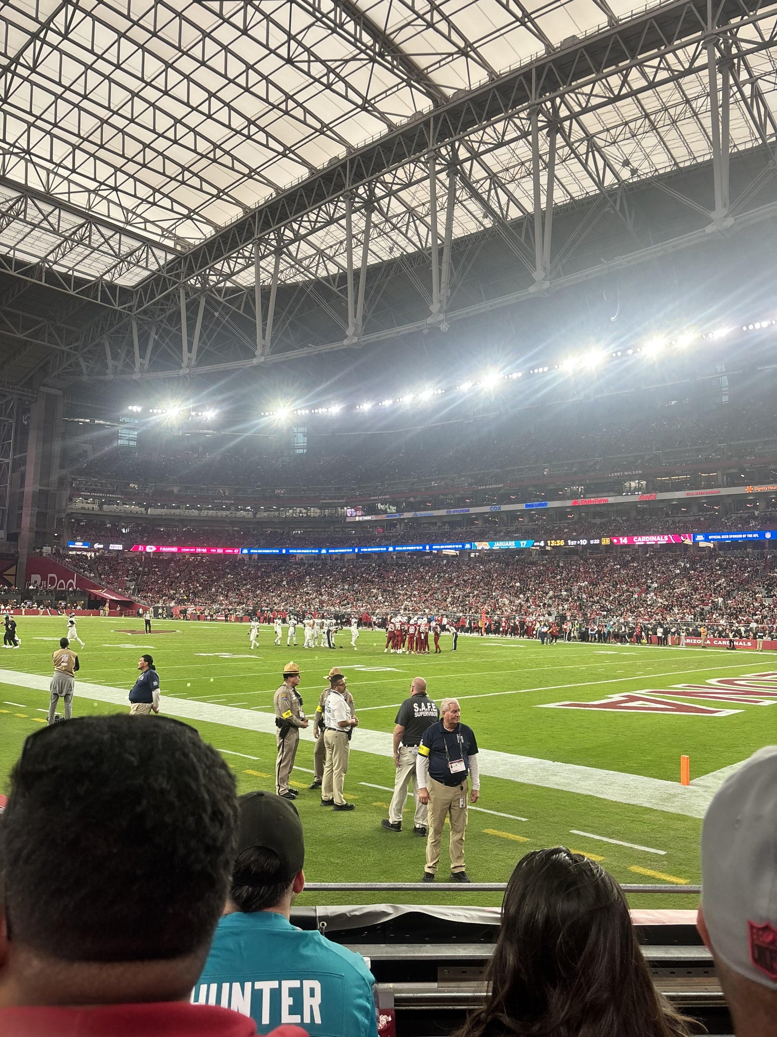 Real Fan View taken from Section 123 at State Farm Stadium by Michael G