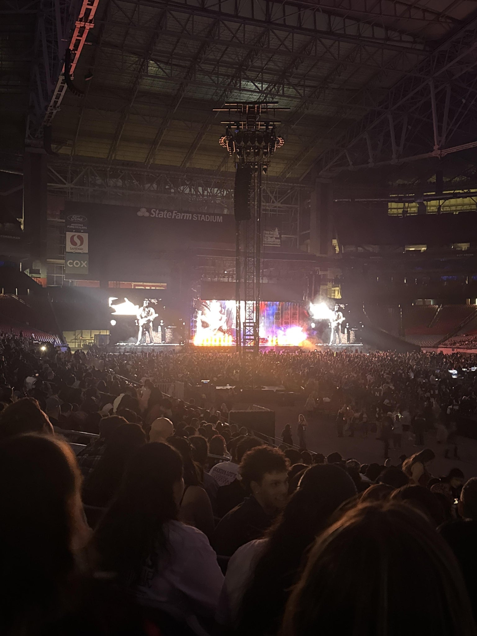 Real Fan View taken from Section 124 at State Farm Stadium by Sarah W