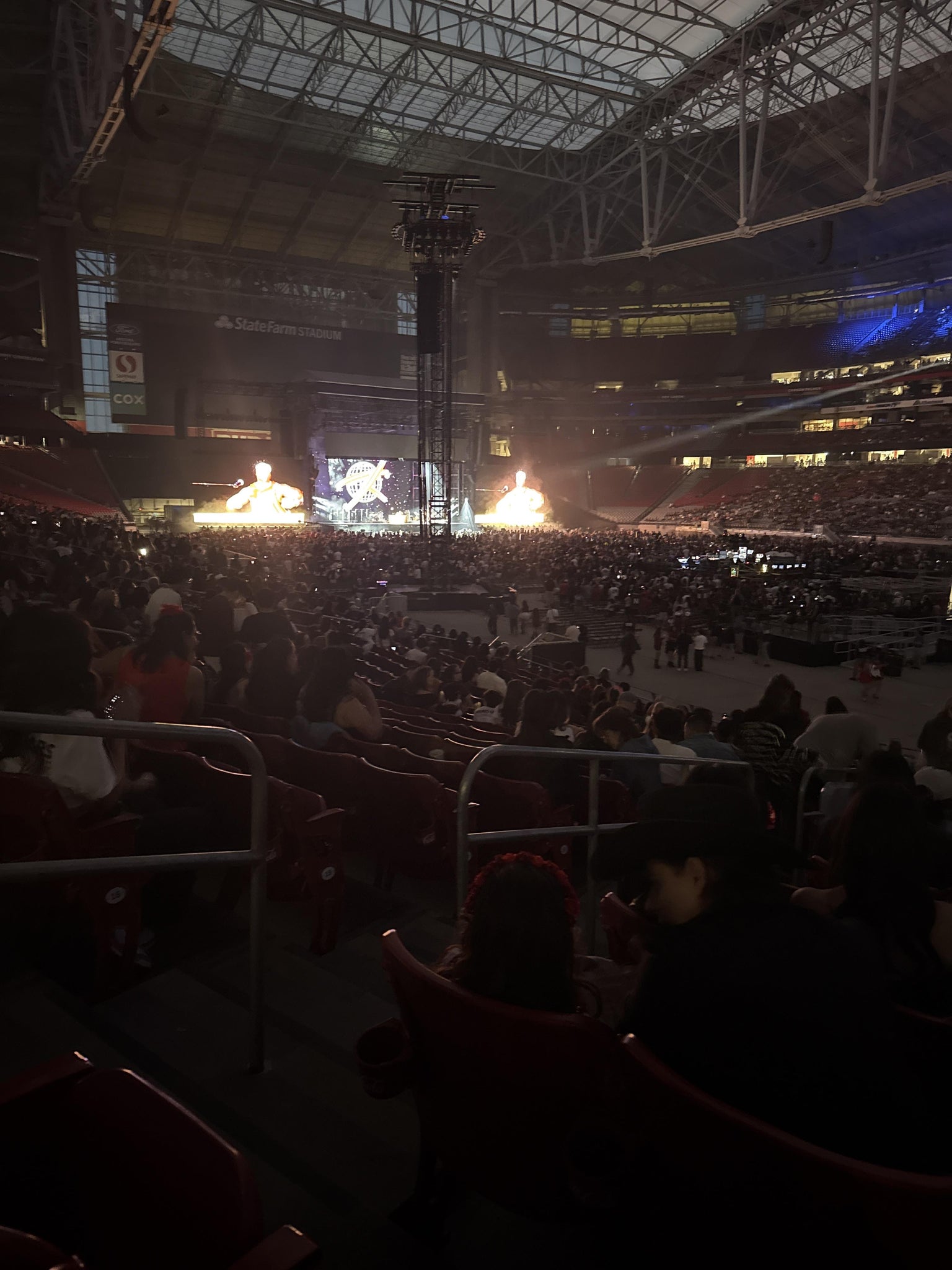 Real Fan View taken from Section 124 at State Farm Stadium by Odette F