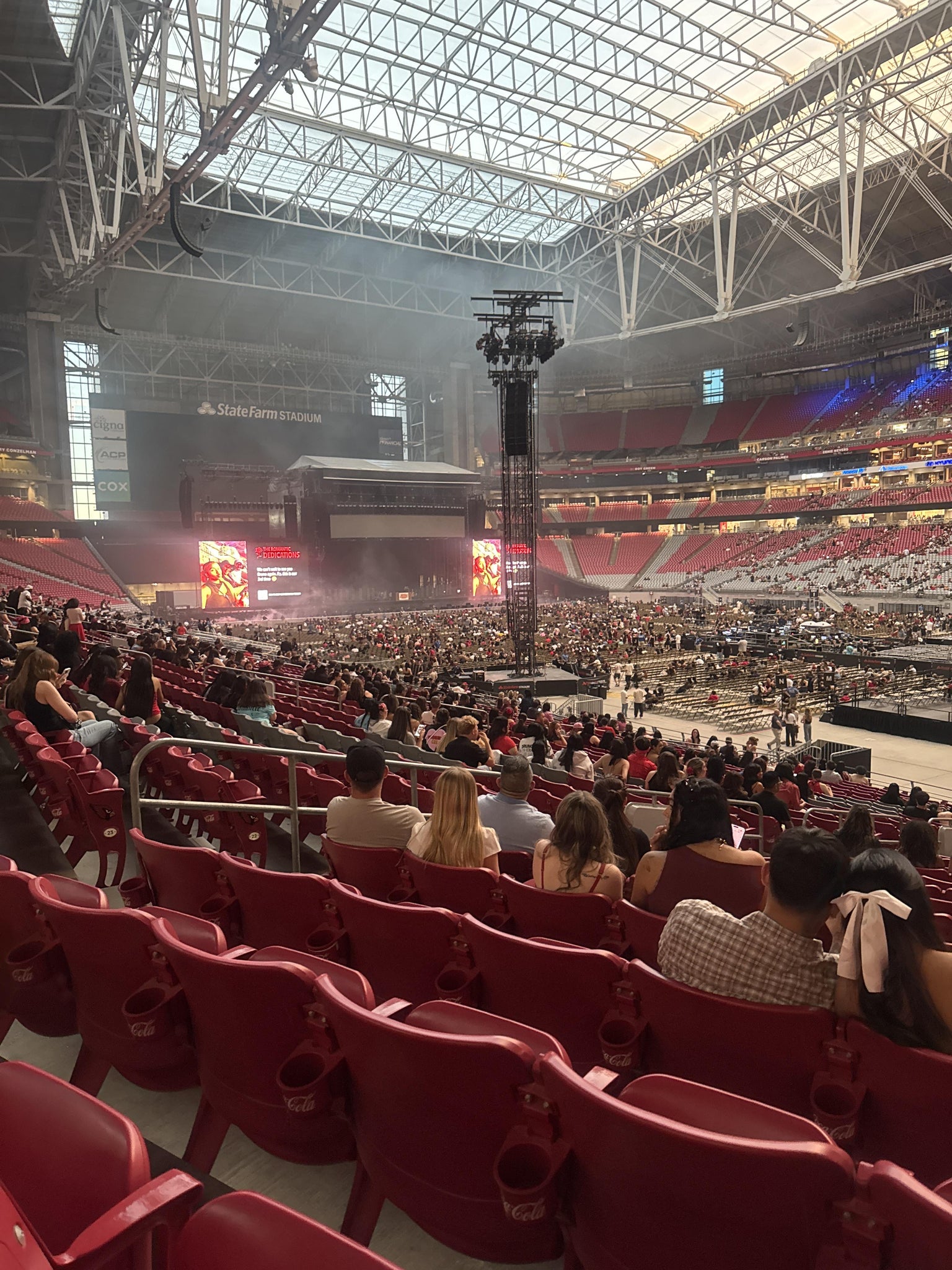 Real Fan View taken from Section 124 at State Farm Stadium by Anonymous User