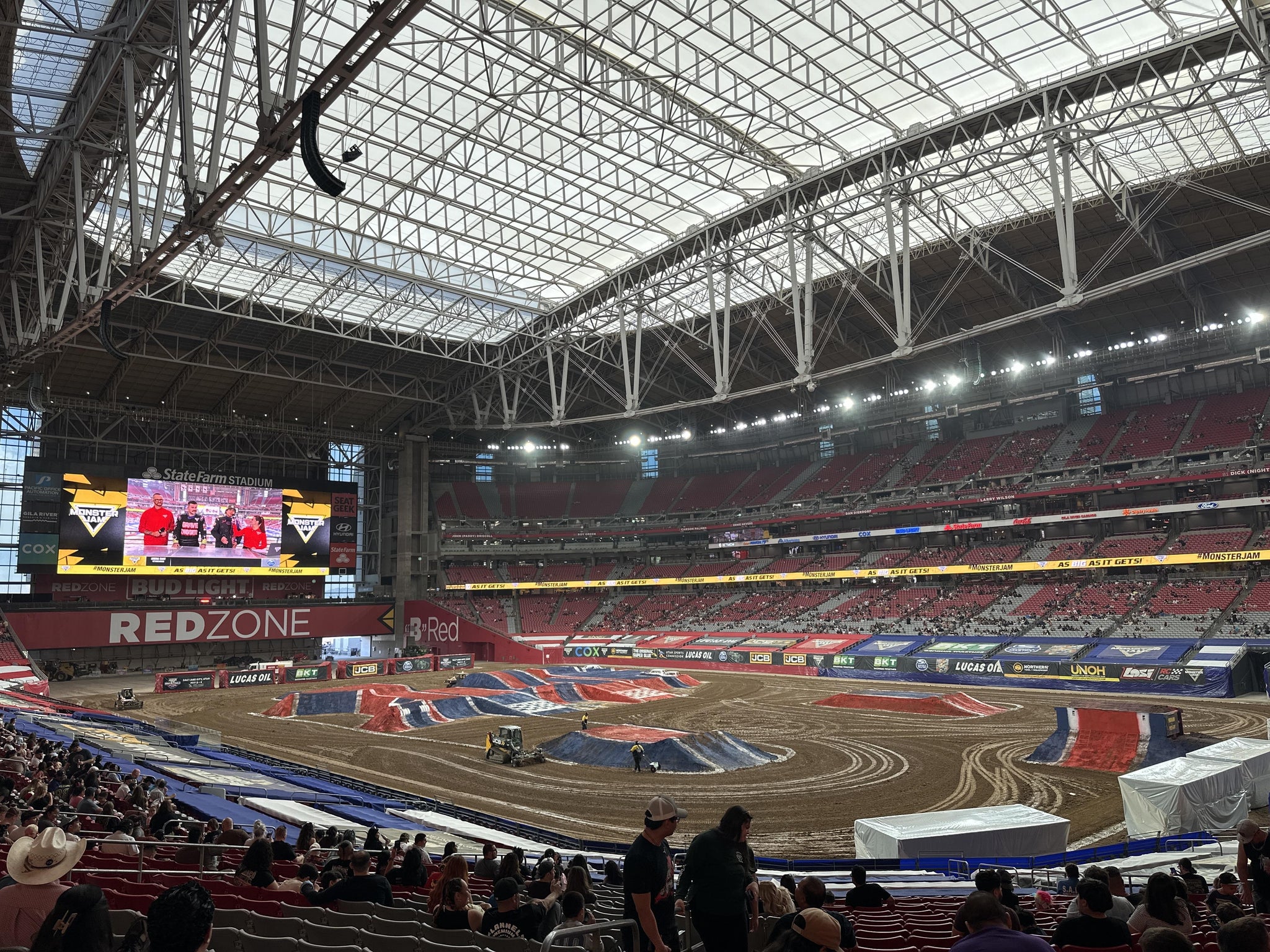 Real Fan View taken from Section 124 at State Farm Stadium by Ziah B