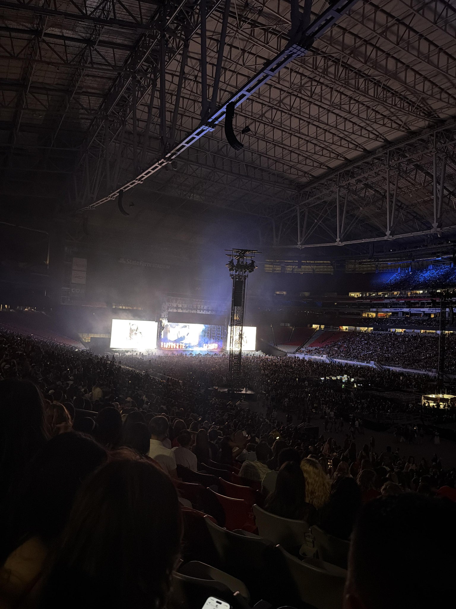 Real Fan View taken from Section 124 at State Farm Stadium by Nicole O
