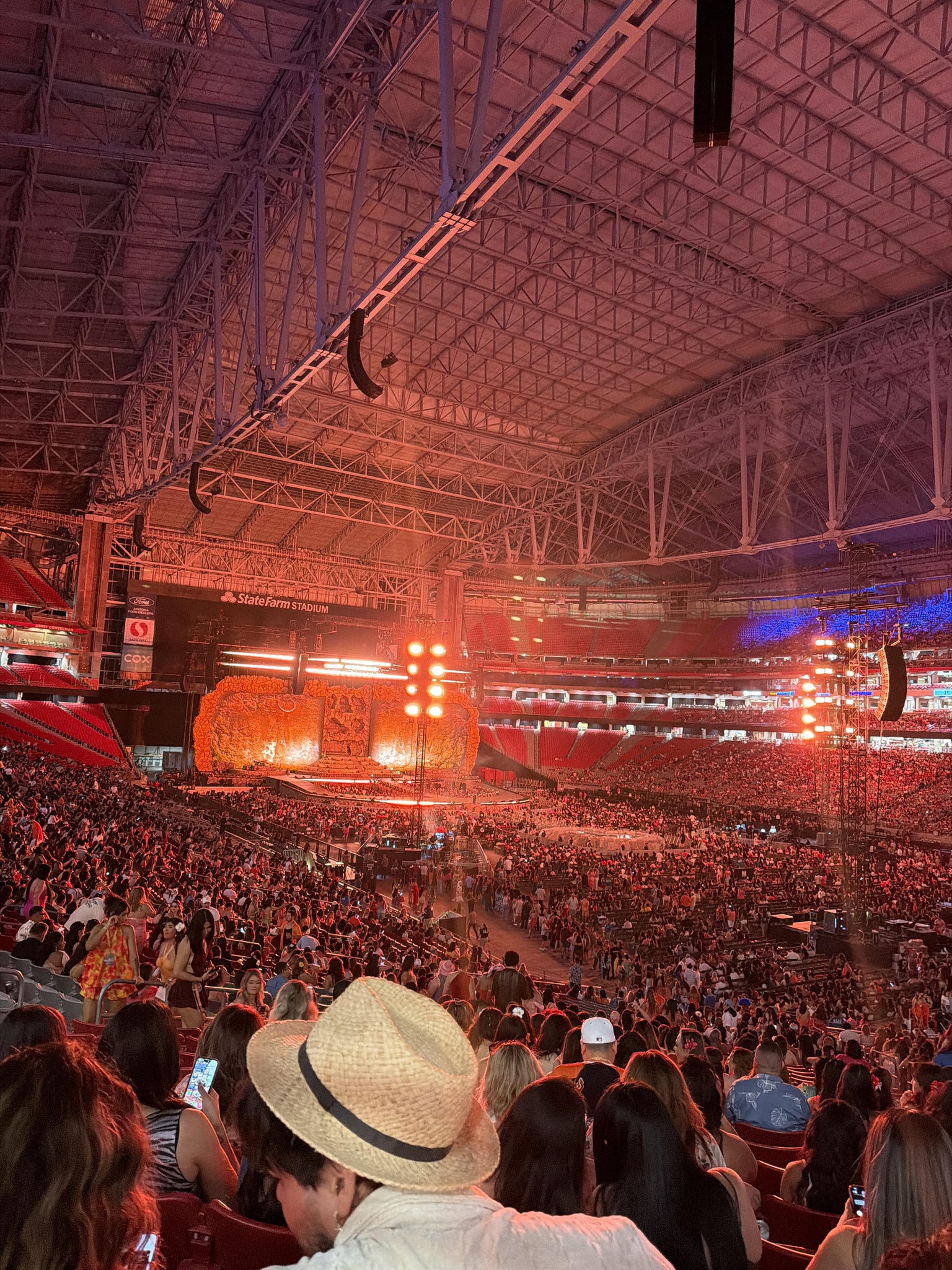 Real Fan View taken from Section 124 at State Farm Stadium by Ana T