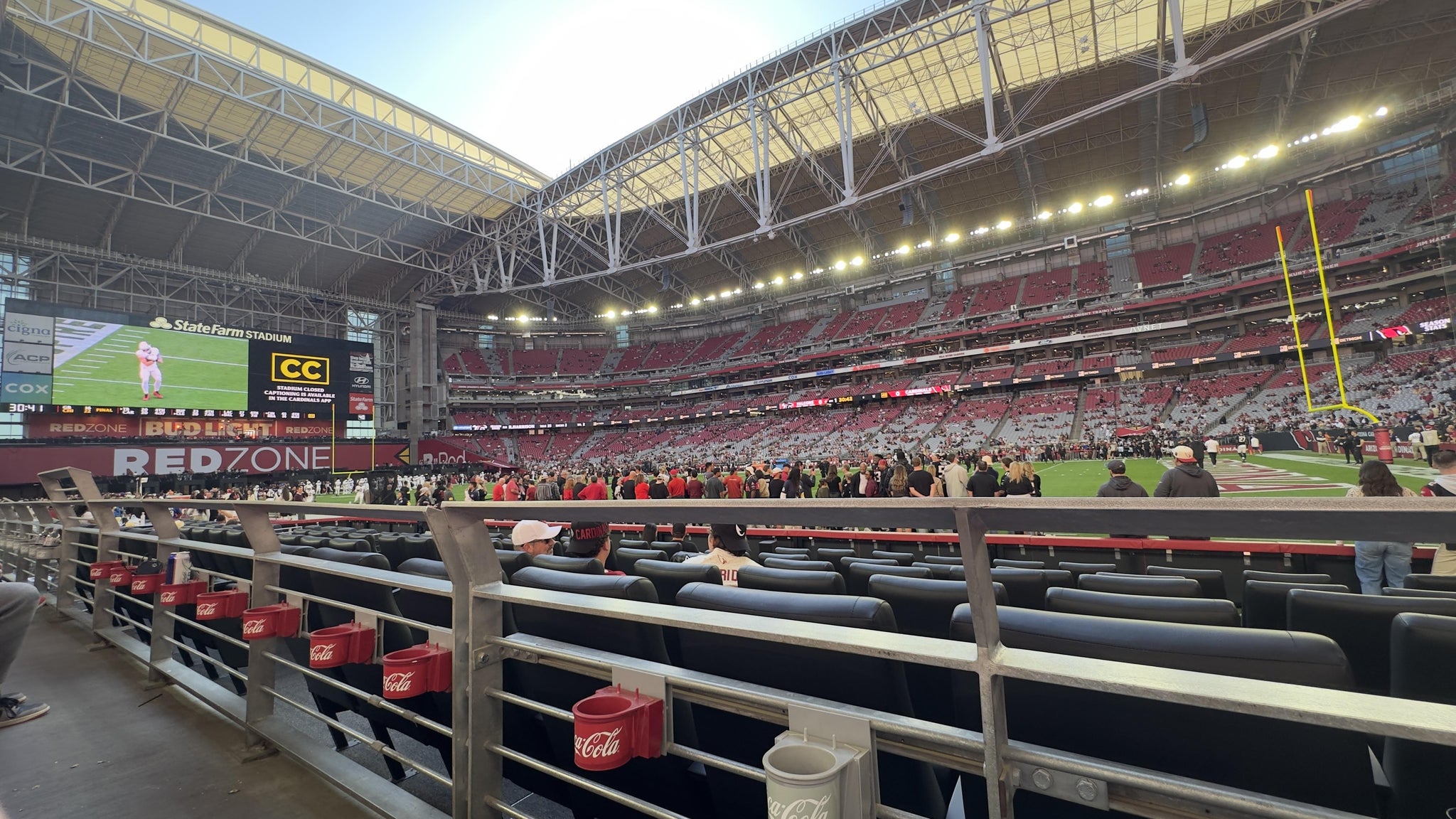 Real Fan View taken from Section 125 at State Farm Stadium by Jennie L
