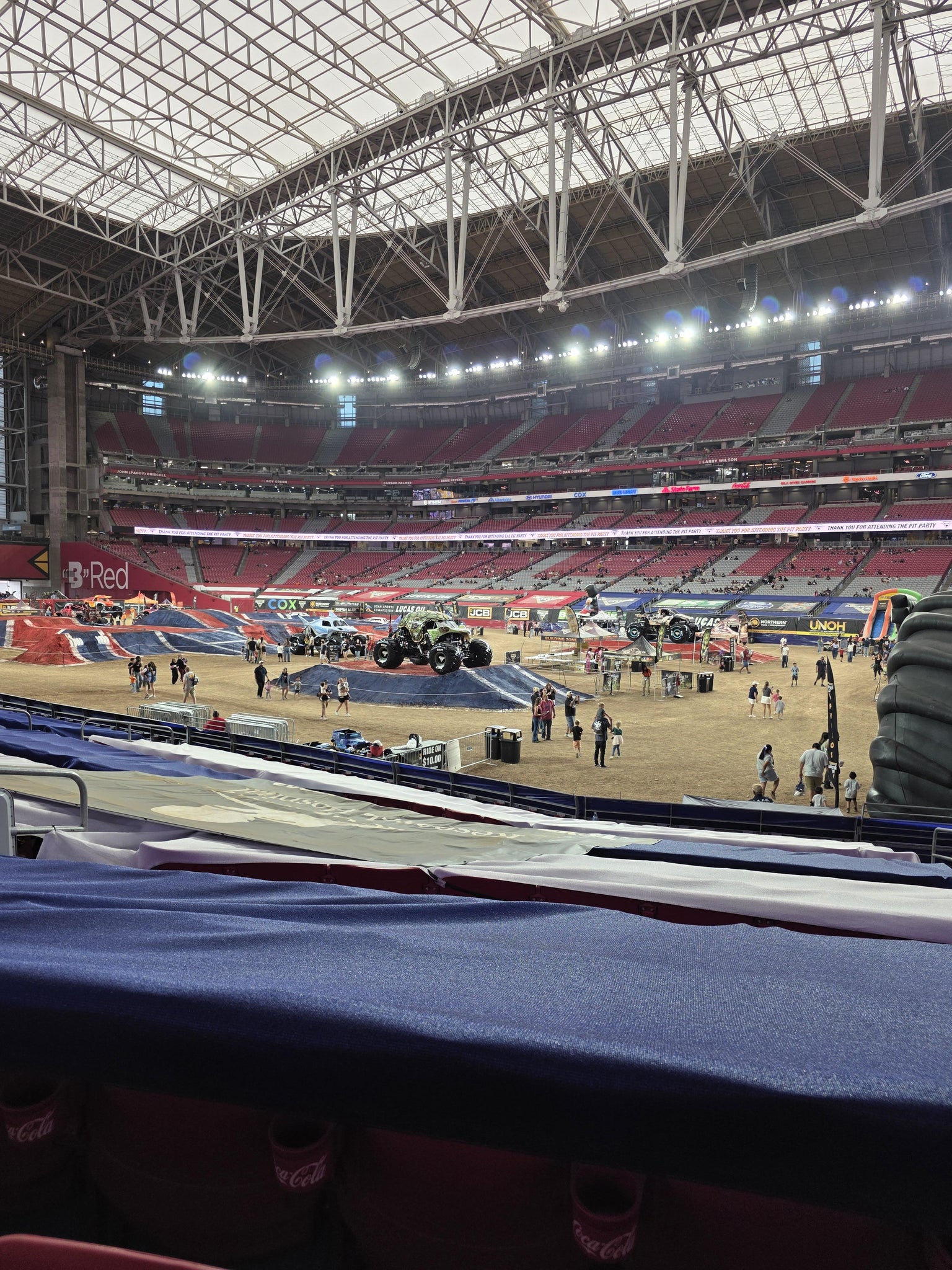 Real Fan View taken from Section 125 at State Farm Stadium by Gregorio R