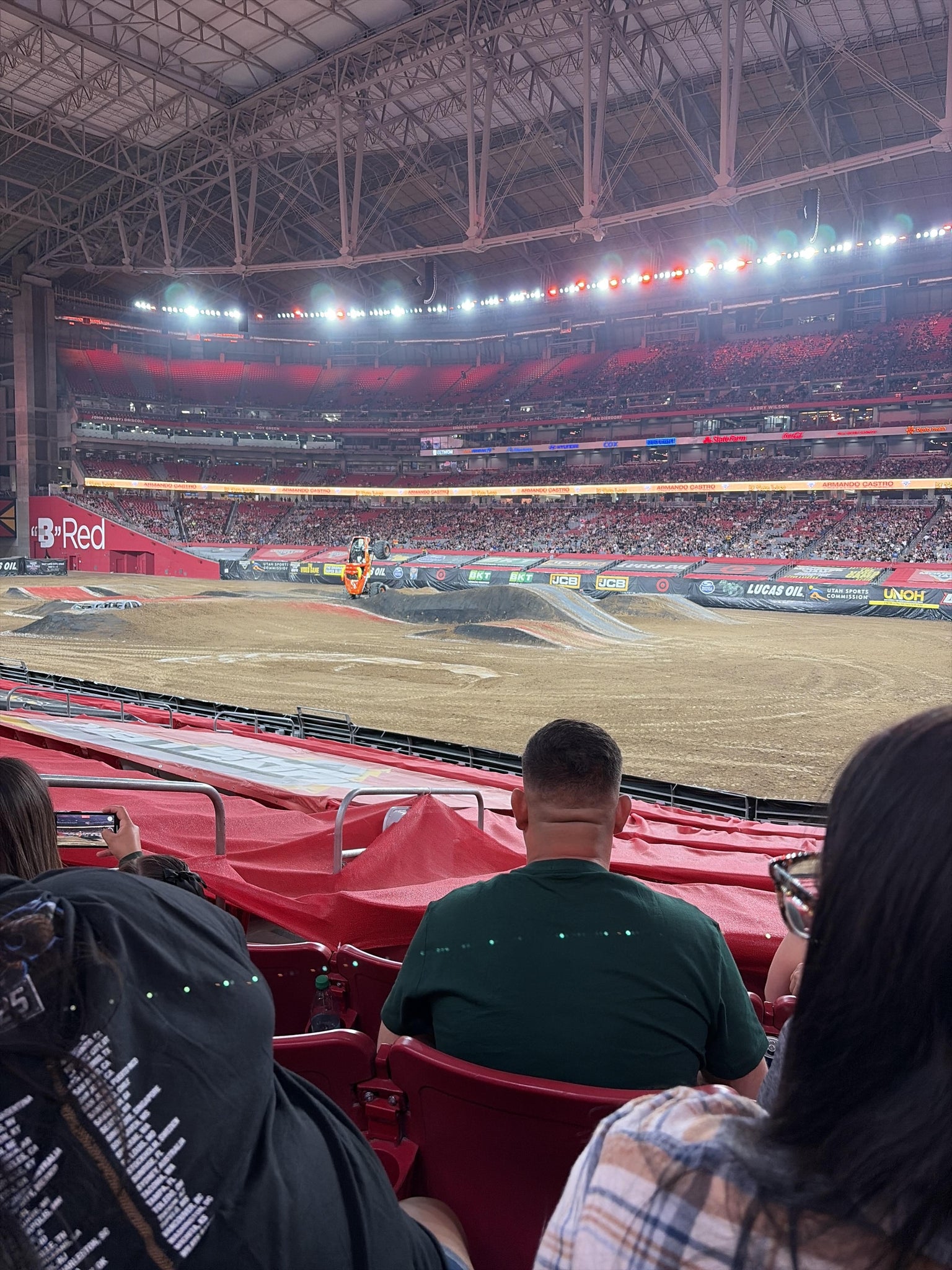 Real Fan View taken from Section 125 at State Farm Stadium by Mandy M