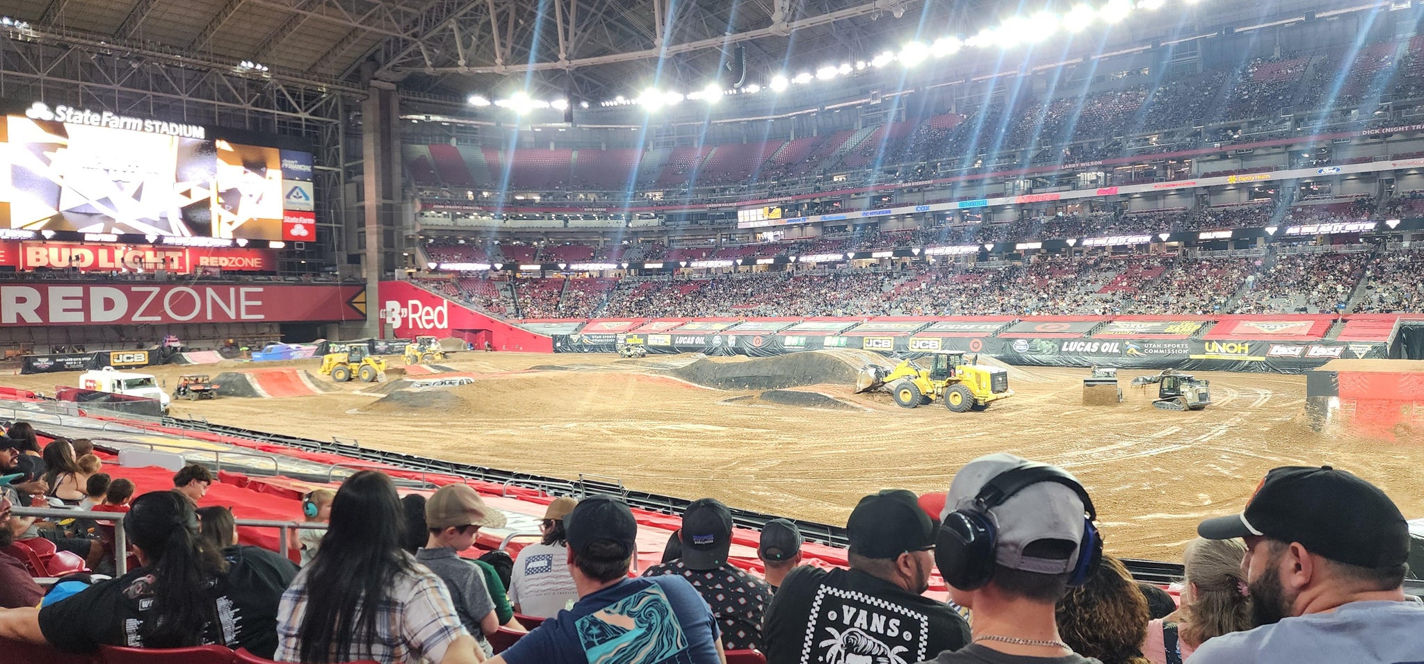 Real Fan View taken from Section 125 at State Farm Stadium by Christopher C
