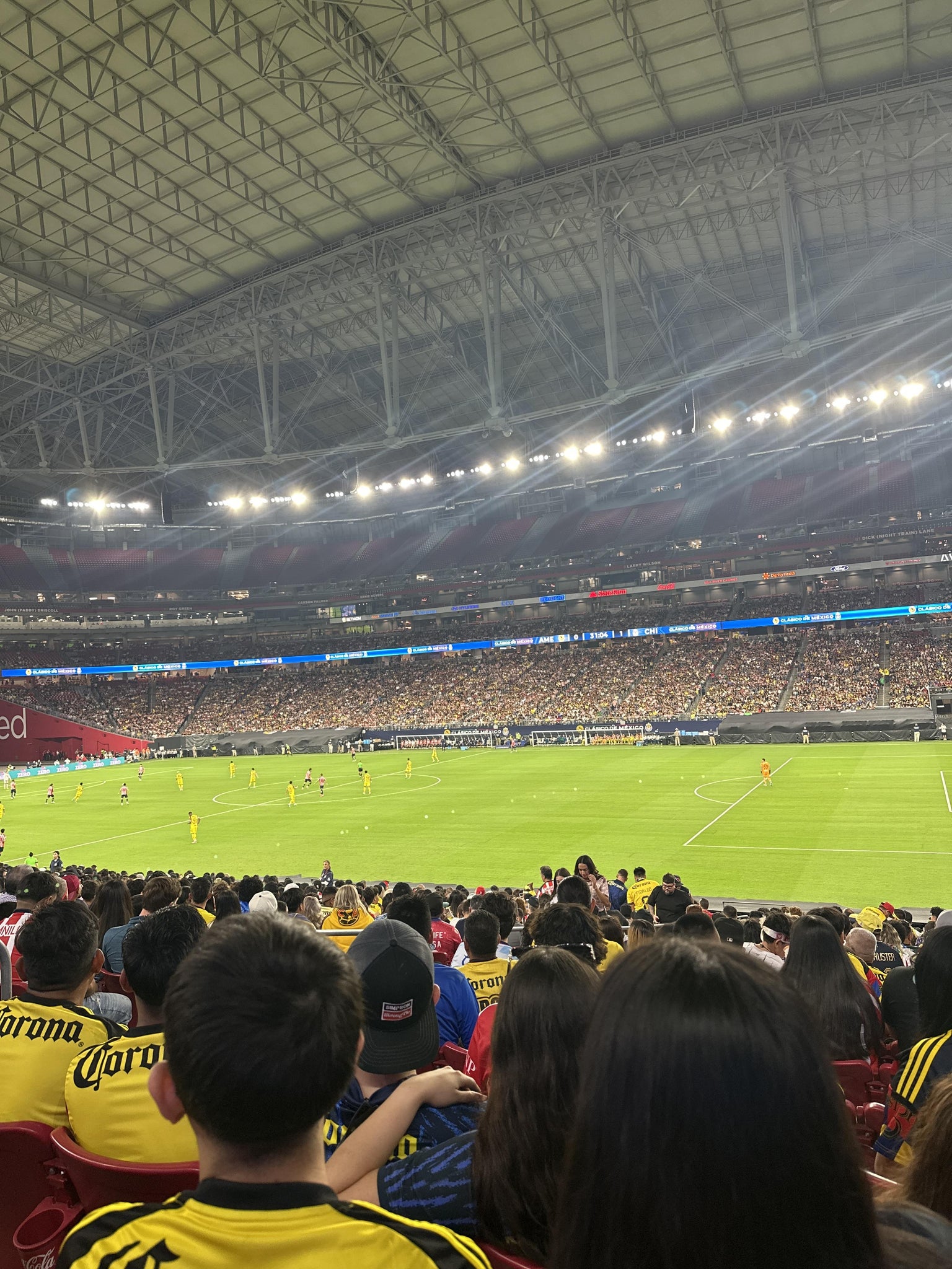 Real Fan View taken from Section 125 at State Farm Stadium by Diego S