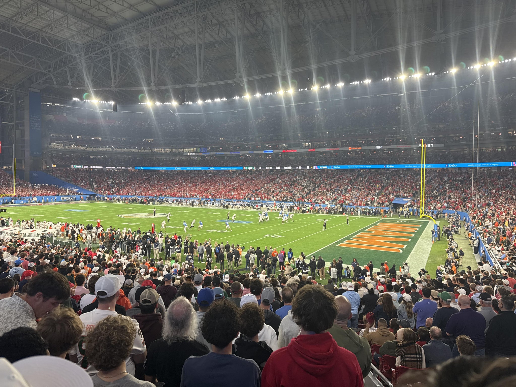 Real Fan View taken from Section 125 at State Farm Stadium by Jacob A