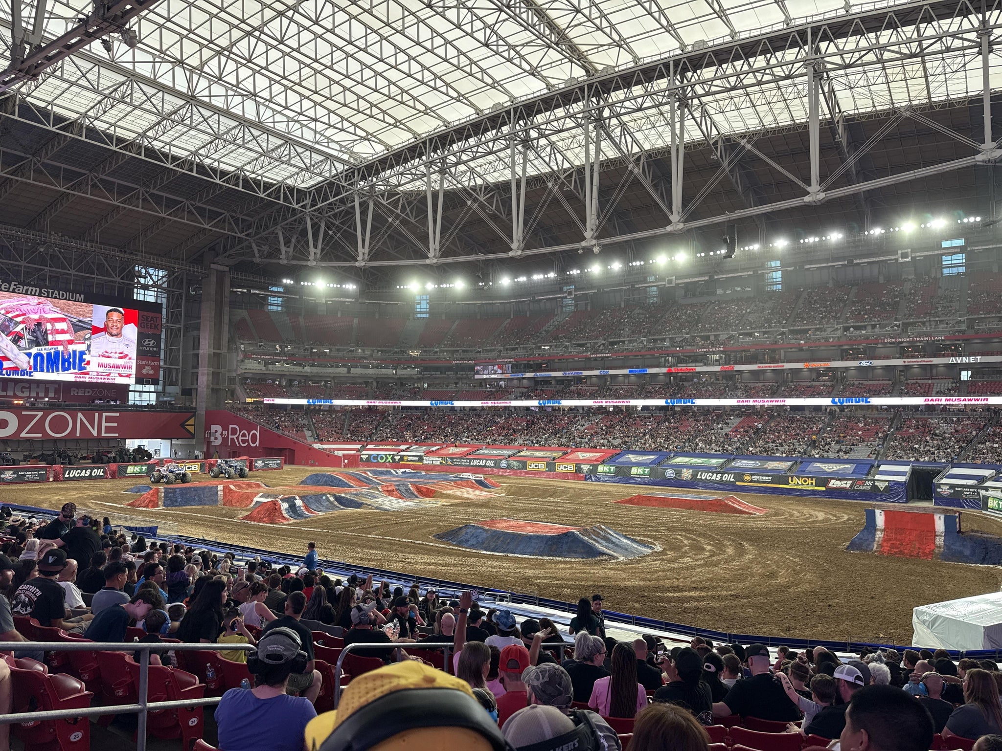 Real Fan View taken from Section 125 at State Farm Stadium by Bryn N