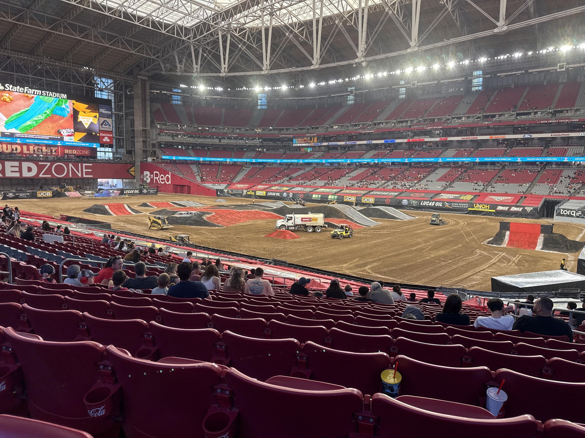 Real Fan View taken from Section 125 at State Farm Stadium by Richard M