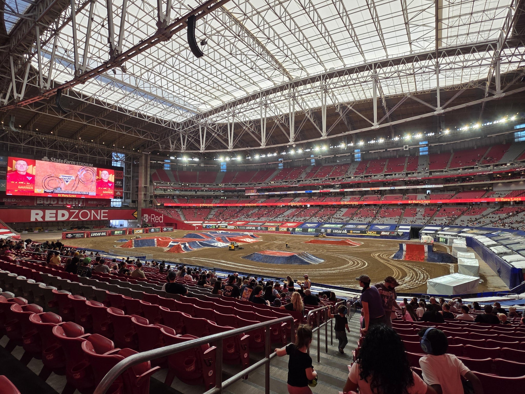 Real Fan View taken from Section 125 at State Farm Stadium by Joseph C