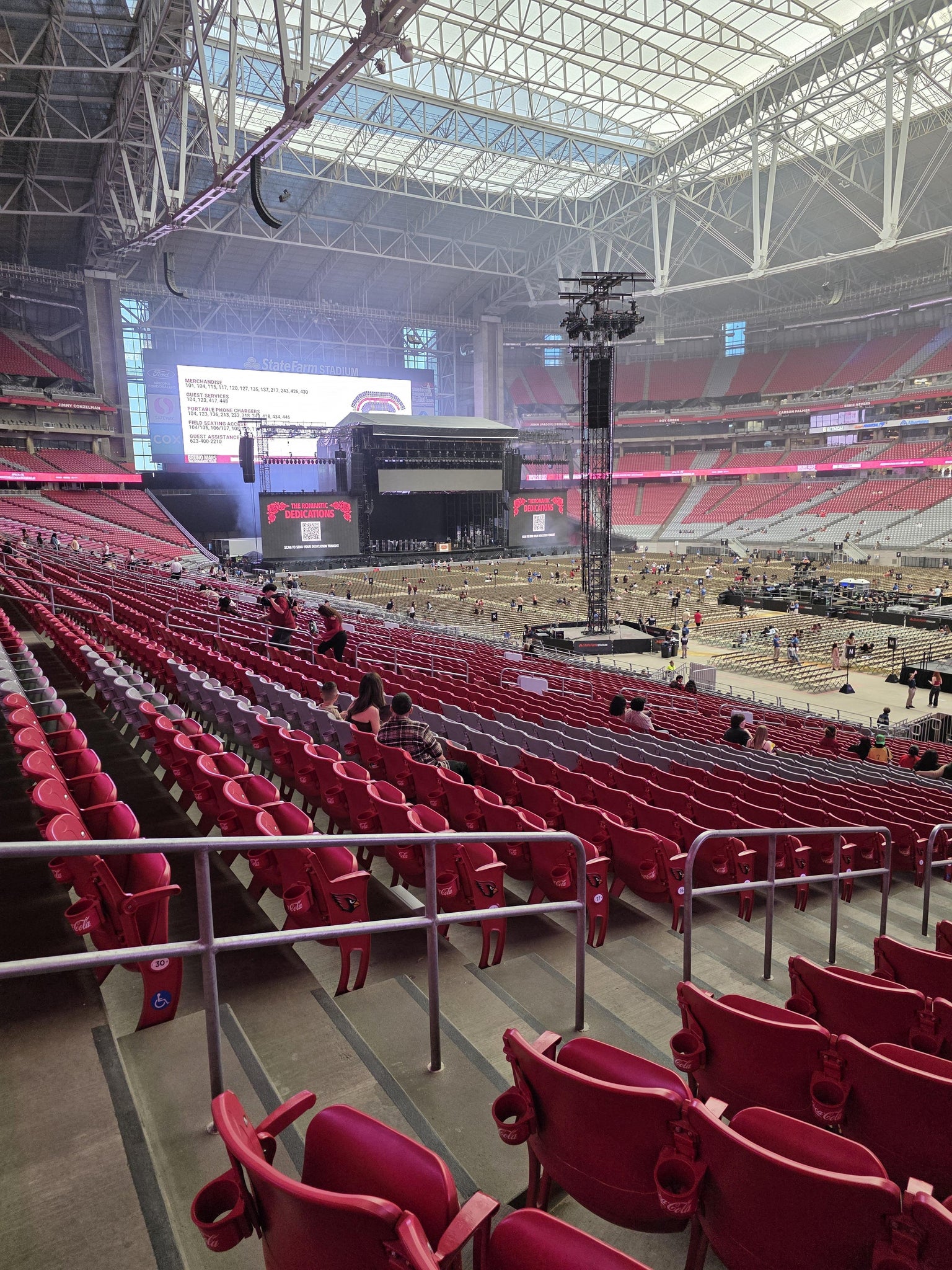 Real Fan View taken from Section 125 at State Farm Stadium by Yolandra D