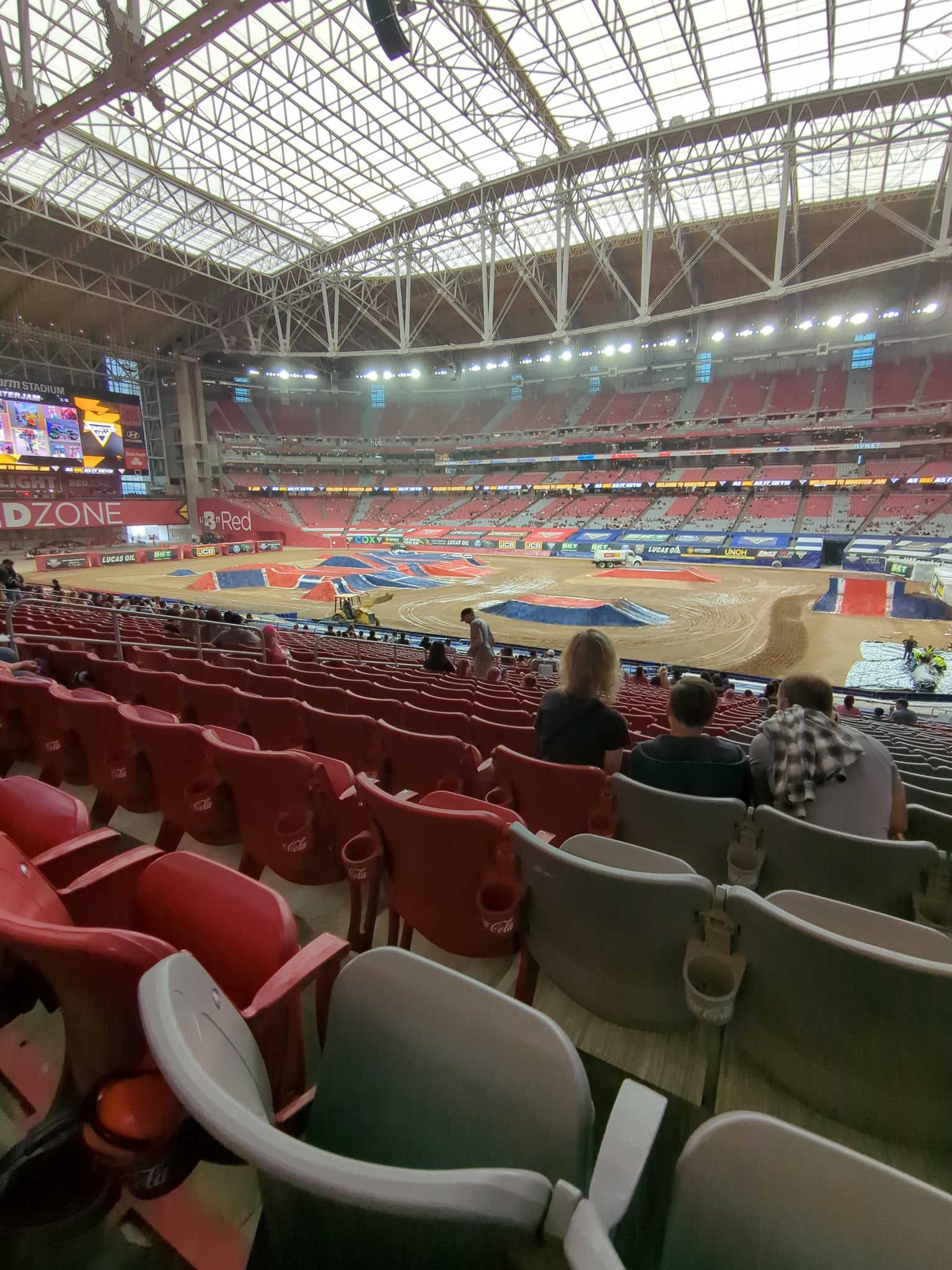 Real Fan View taken from Section 125 at State Farm Stadium by Colin R