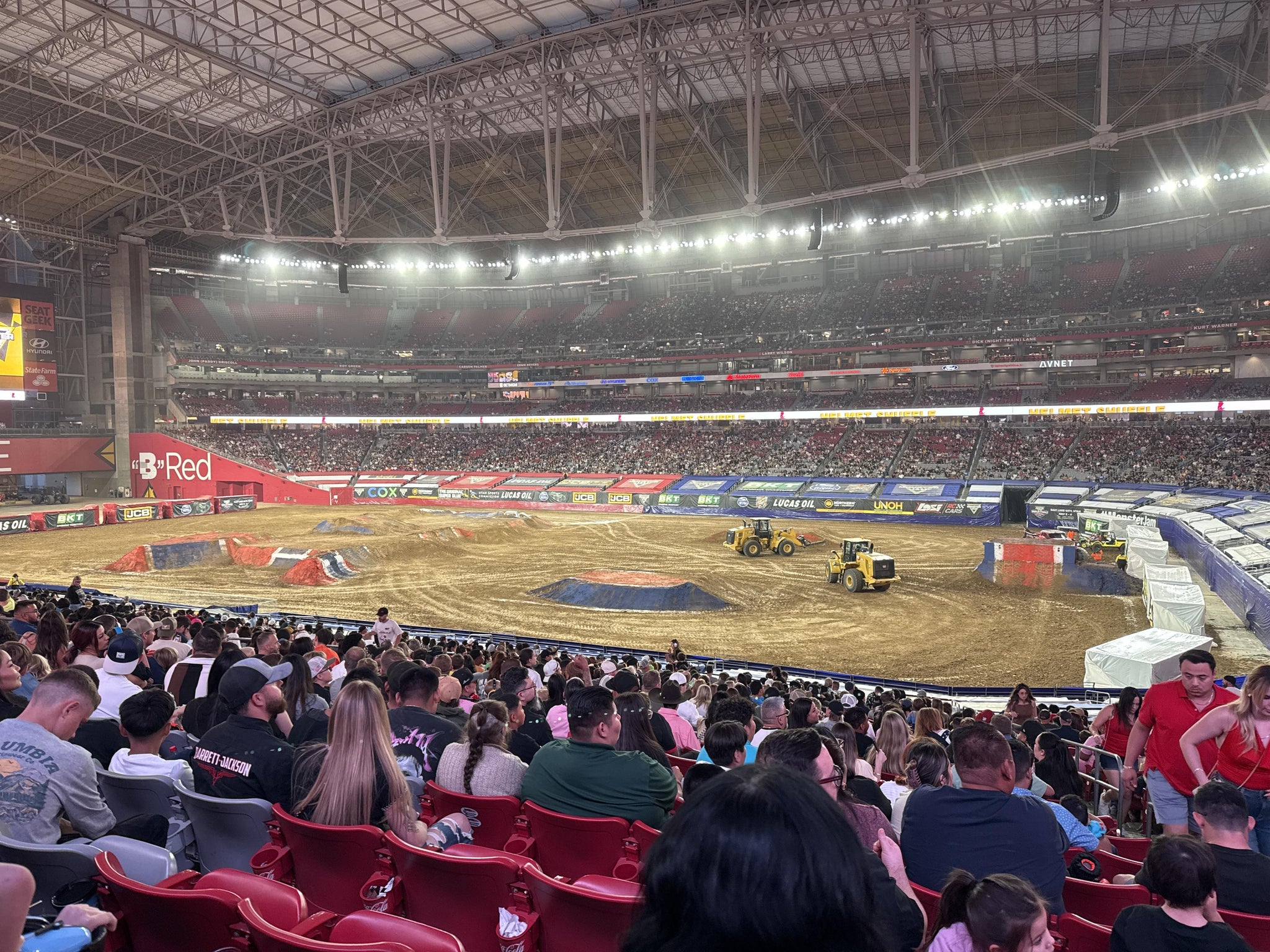 Real Fan View taken from Section 125 at State Farm Stadium by Brenda M