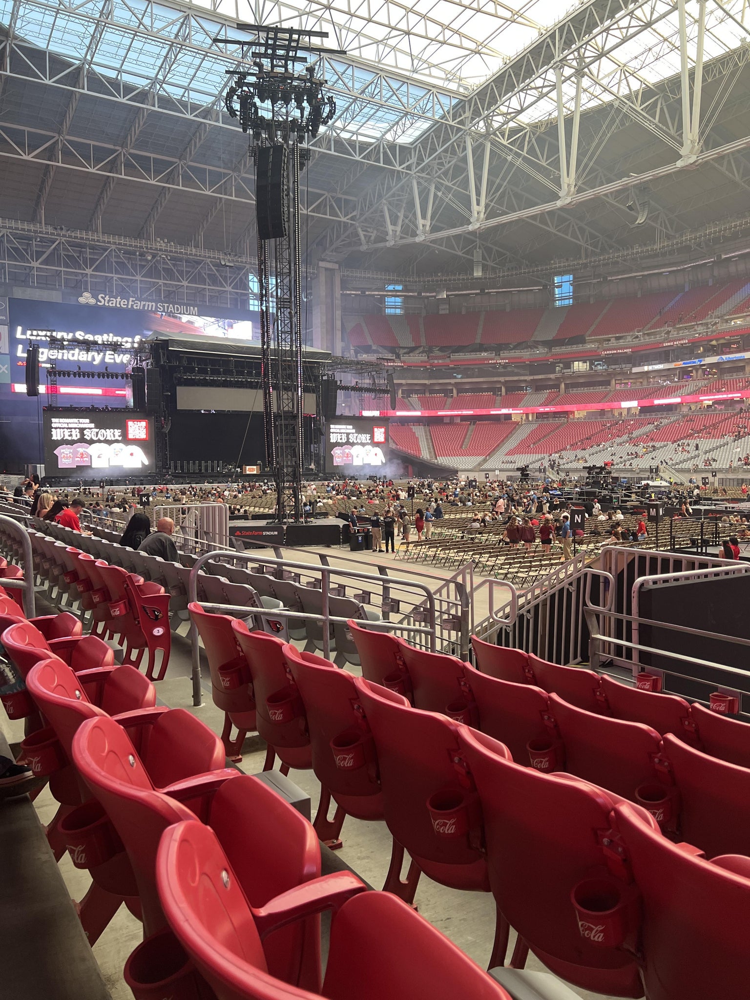 Real Fan View taken from Section 125 at State Farm Stadium by Julie J