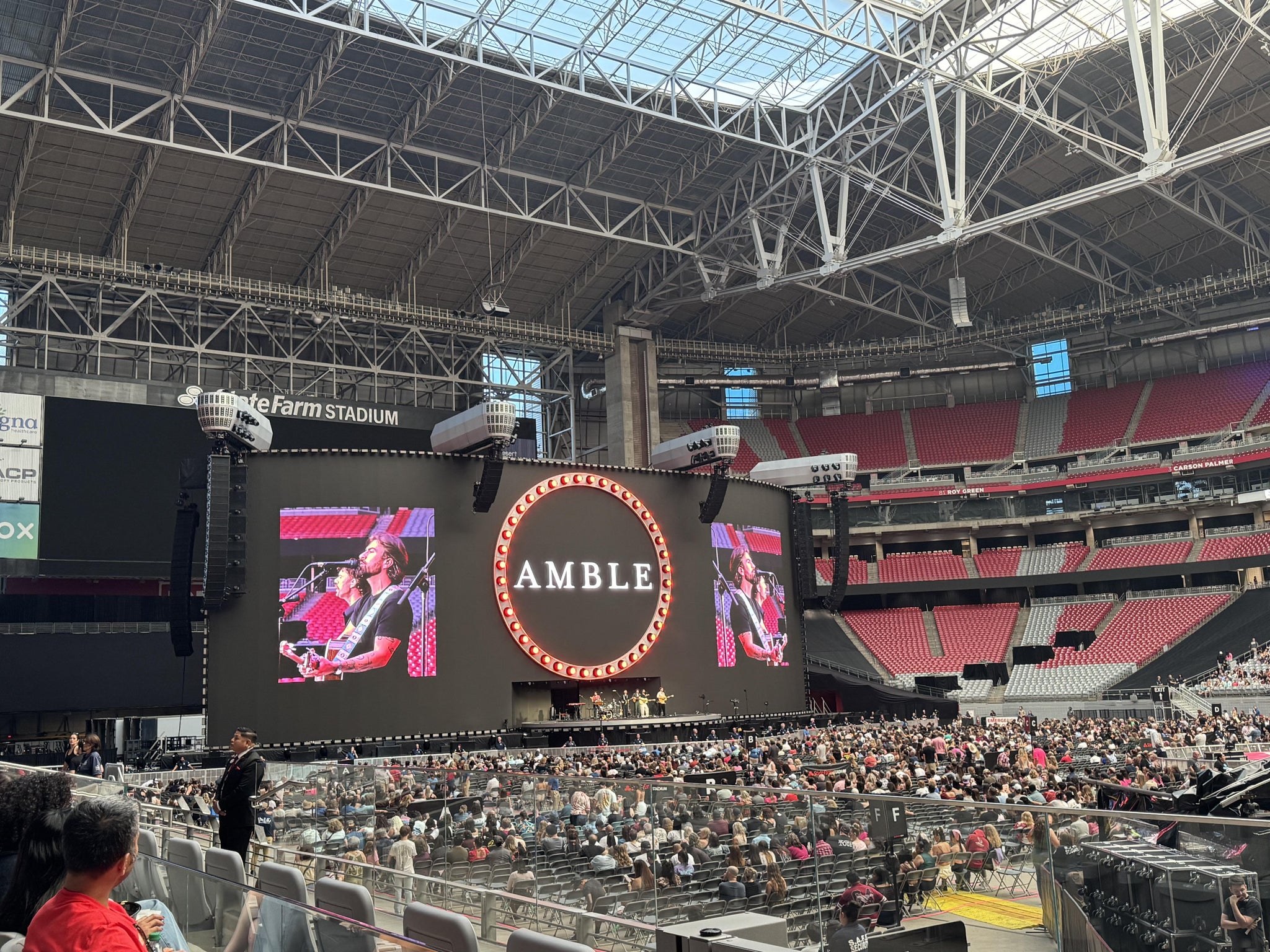 Real Fan View taken from Section 128 at State Farm Stadium by Kevin D