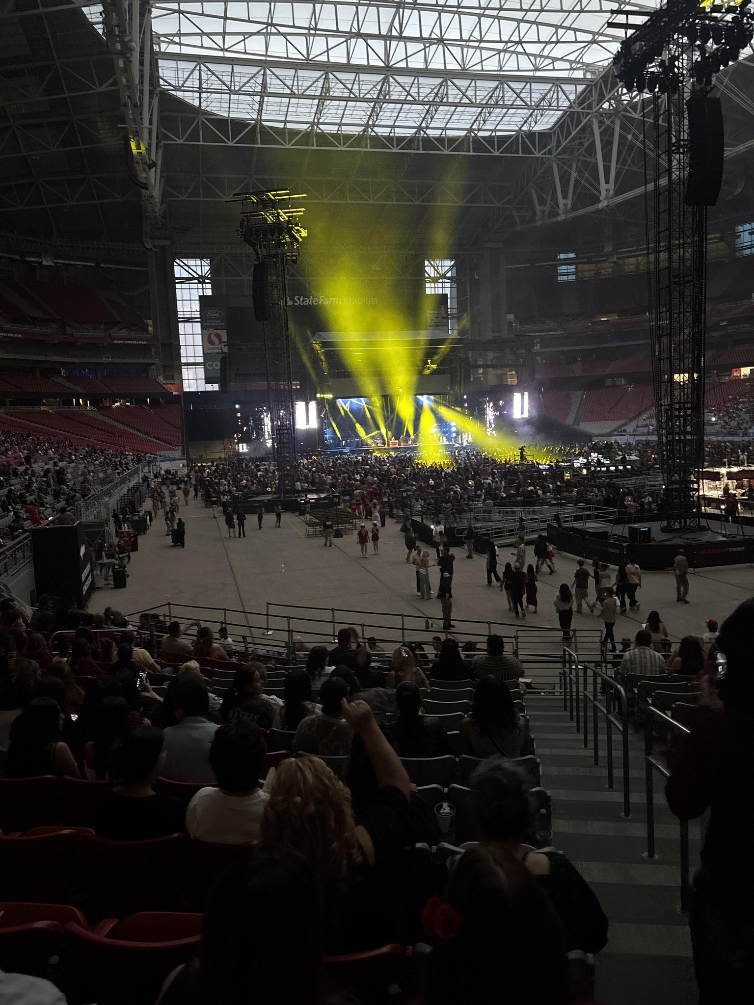 Real Fan View taken from Section 128 at State Farm Stadium by Zollie D