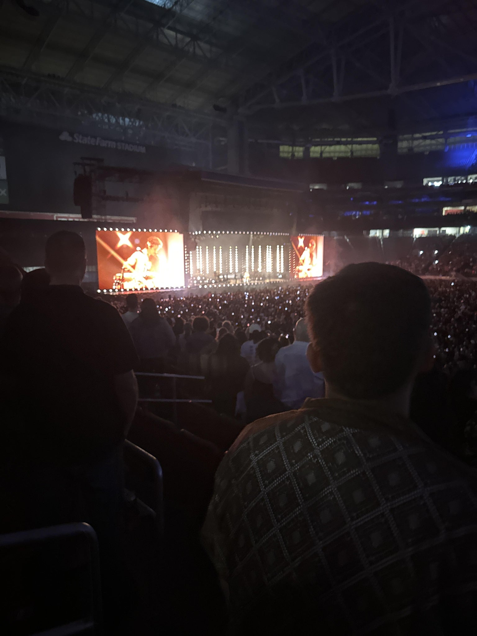 Real Fan View taken from Section 129 at State Farm Stadium by Javi A