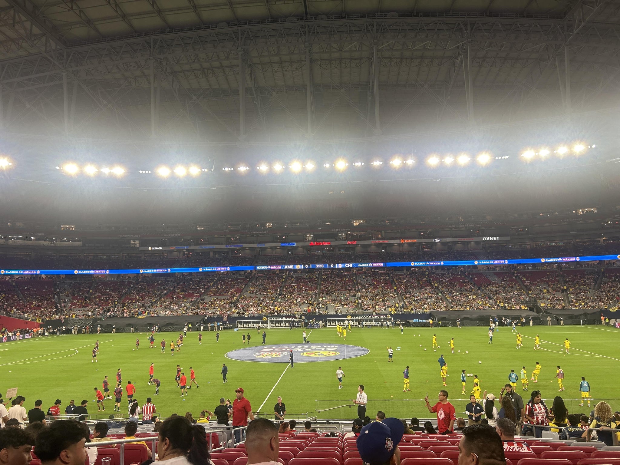 Real Fan View taken from Section 129 at State Farm Stadium by Daryana M