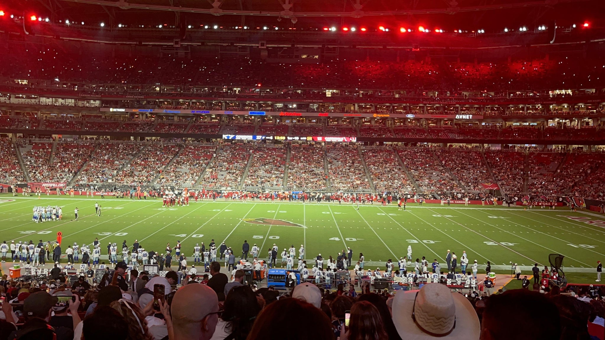 Real Fan View taken from Section 129 at State Farm Stadium by Donald Z