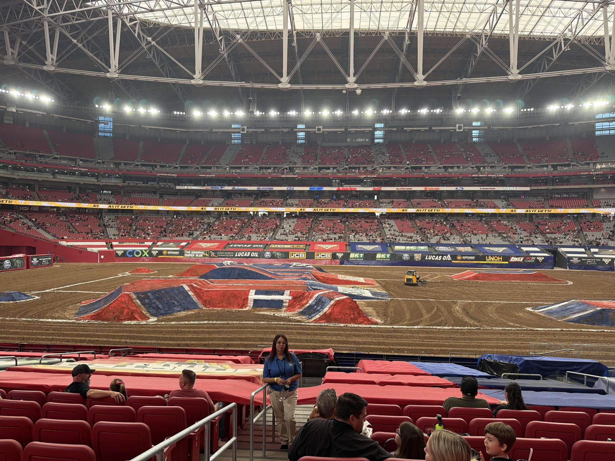 Real Fan View taken from Section 130 at State Farm Stadium by Jim S