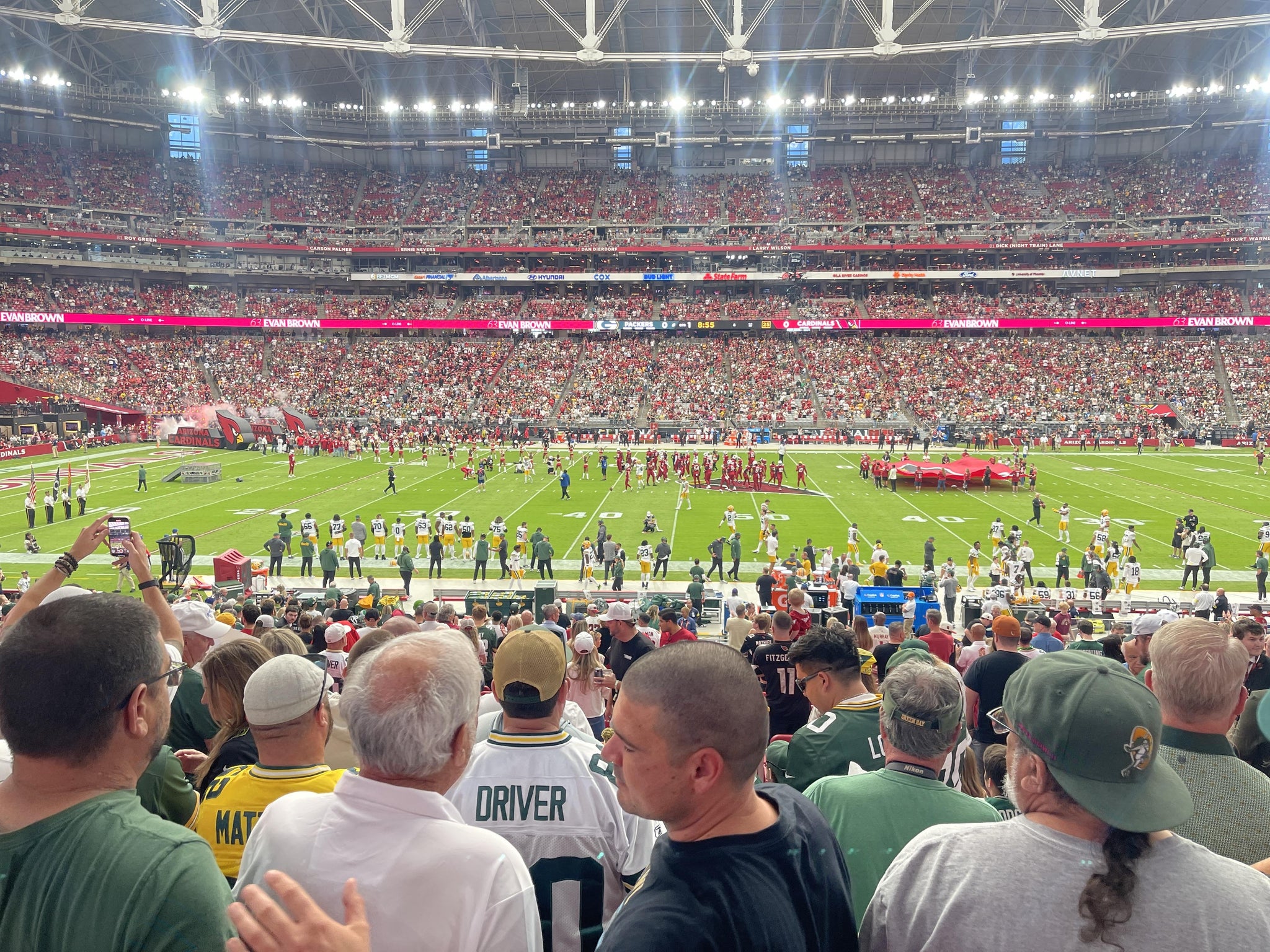 Real Fan View taken from Section 130 at State Farm Stadium by Casey B
