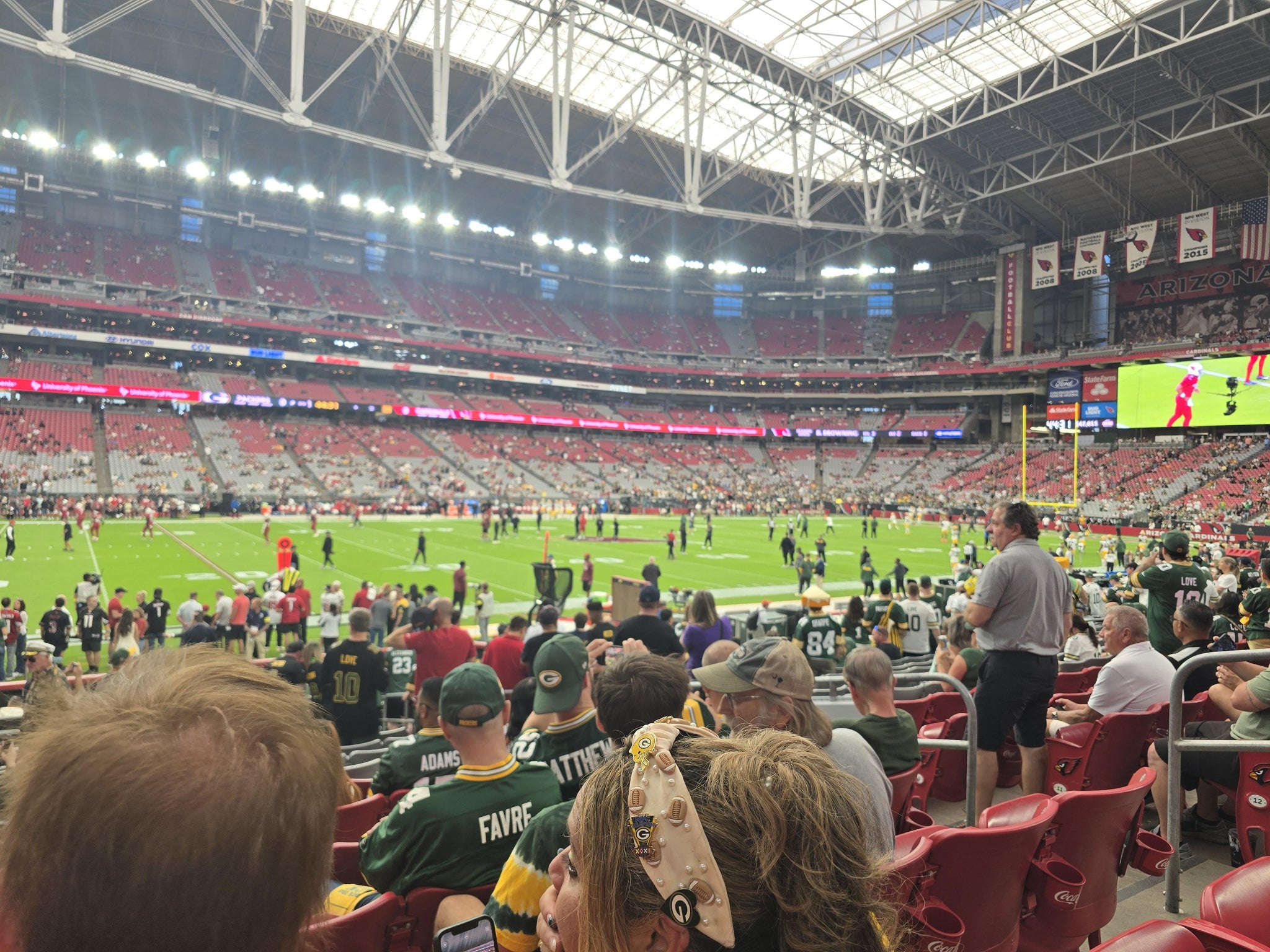 Real Fan View taken from Section 133 at State Farm Stadium by Christopher F