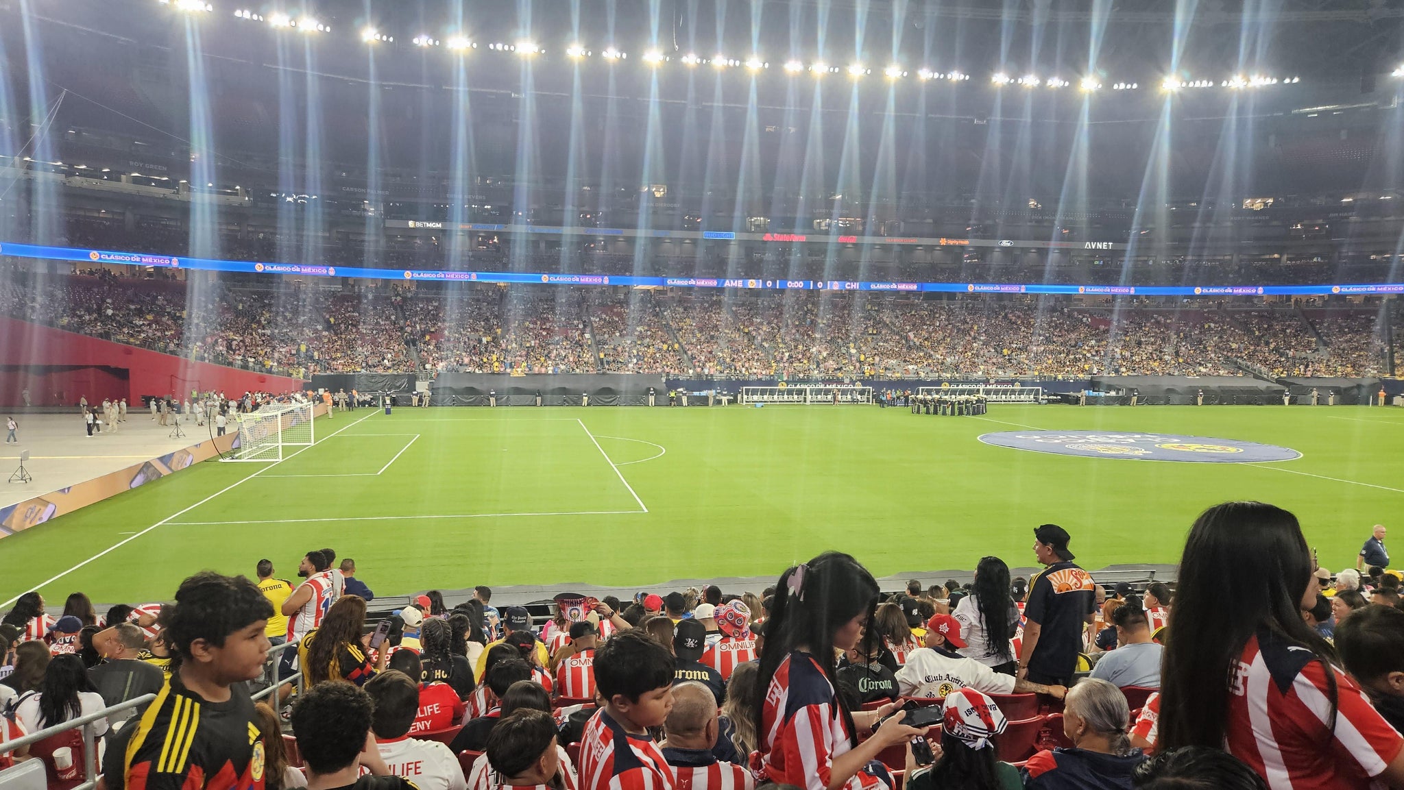 Real Fan View taken from Section 133 at State Farm Stadium by Carlos V