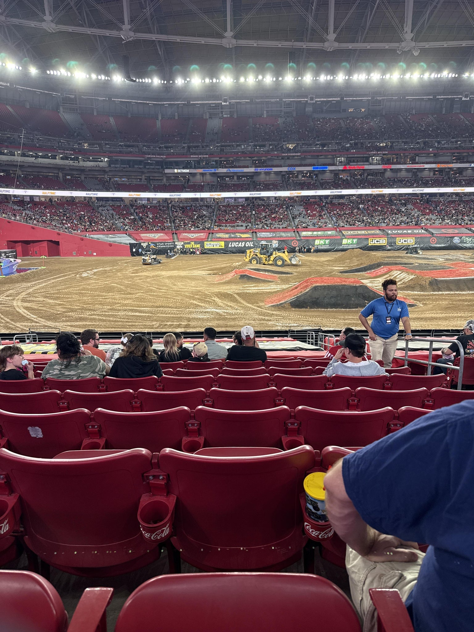 Real Fan View taken from Section 133 at State Farm Stadium by Marina A