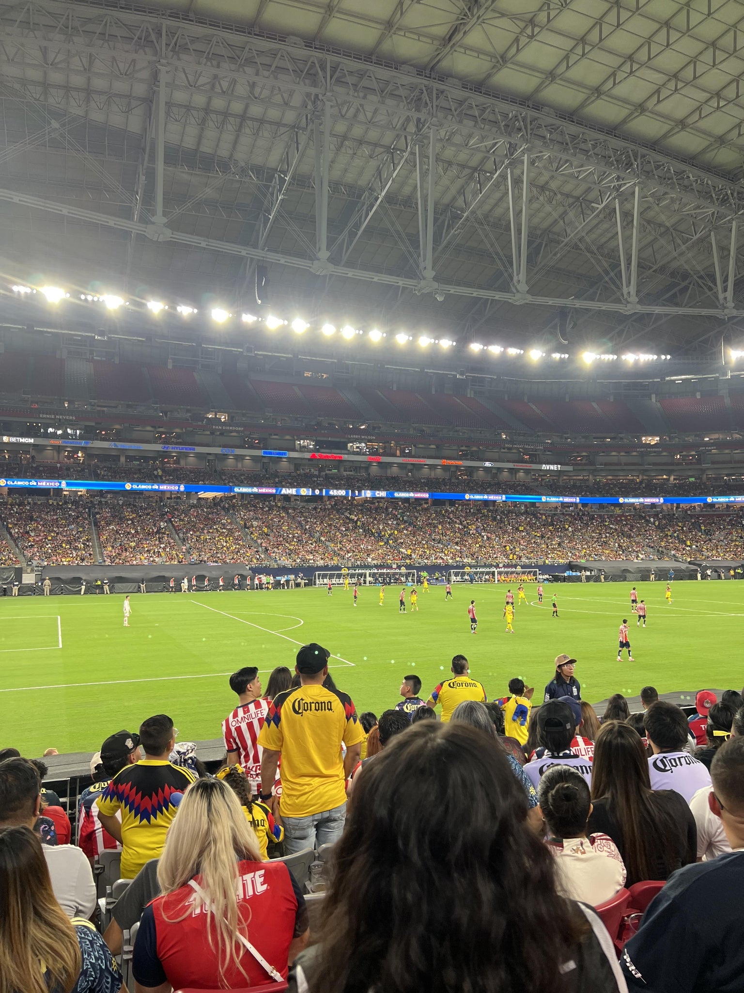 Real Fan View taken from Section 134 at State Farm Stadium by Celeste C
