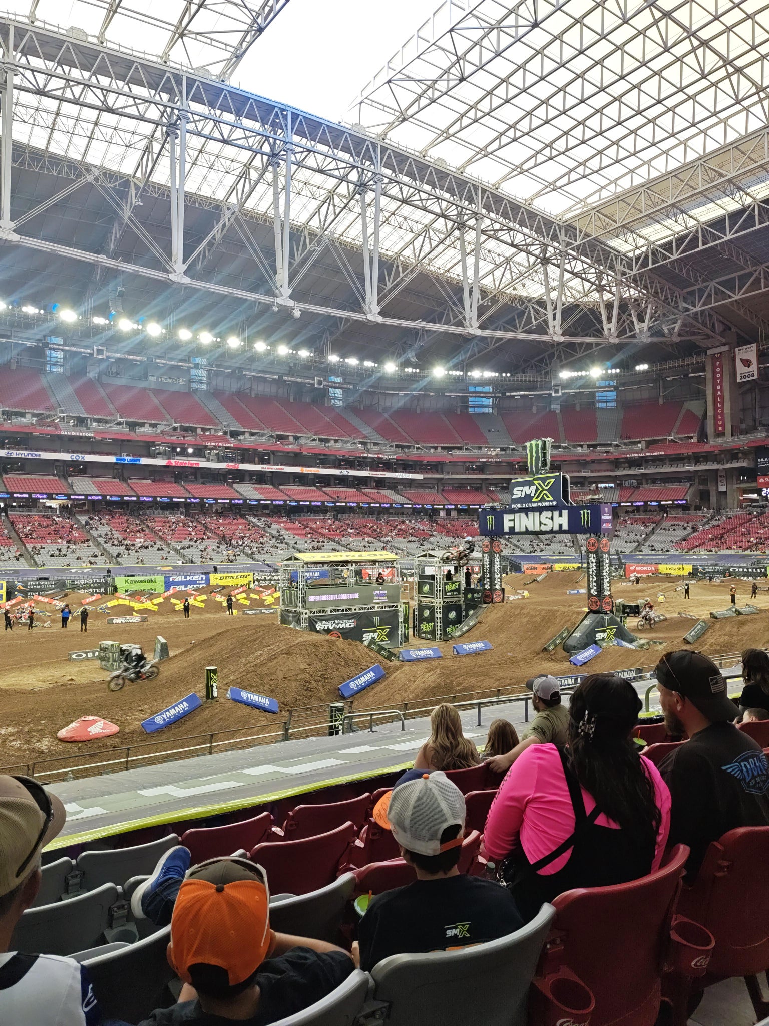 Real Fan View taken from Section 134 at State Farm Stadium by Kelsey B